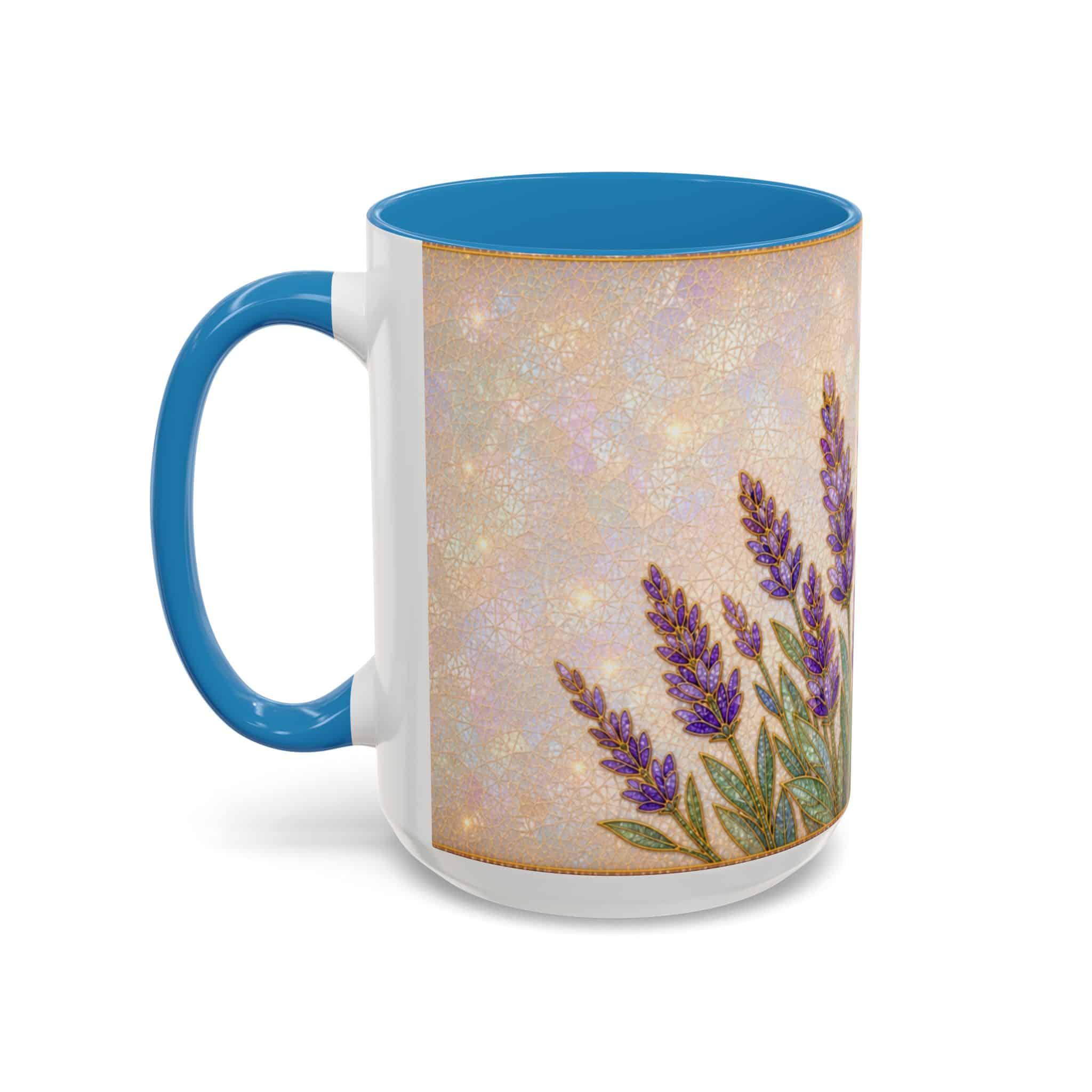 Lavender Field Accent Coffee Mug – Floral 11/15oz Ceramic Gift - Image 117