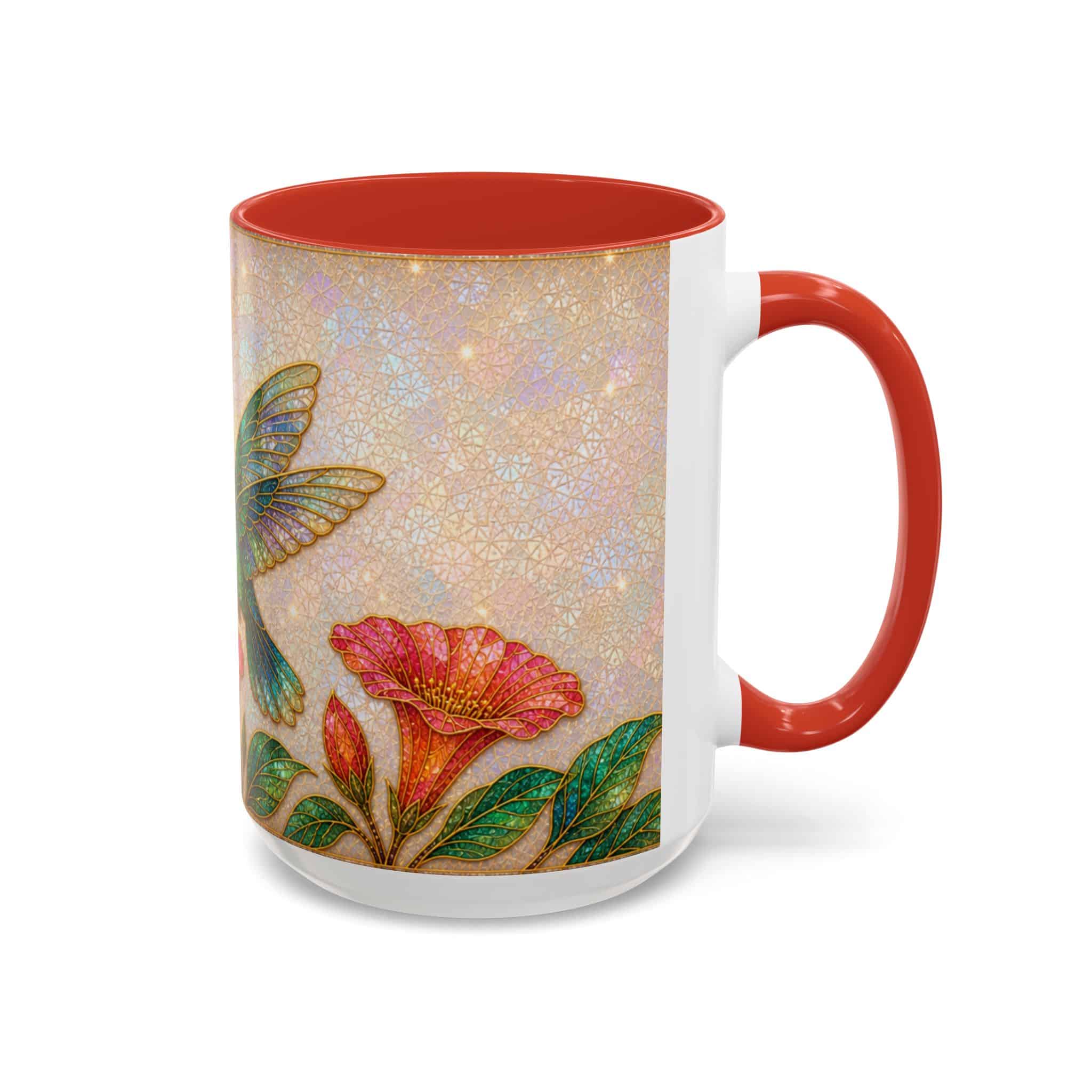 Hummingbird Floral Accent Coffee Mug – 11/15oz Ceramic - Image 50