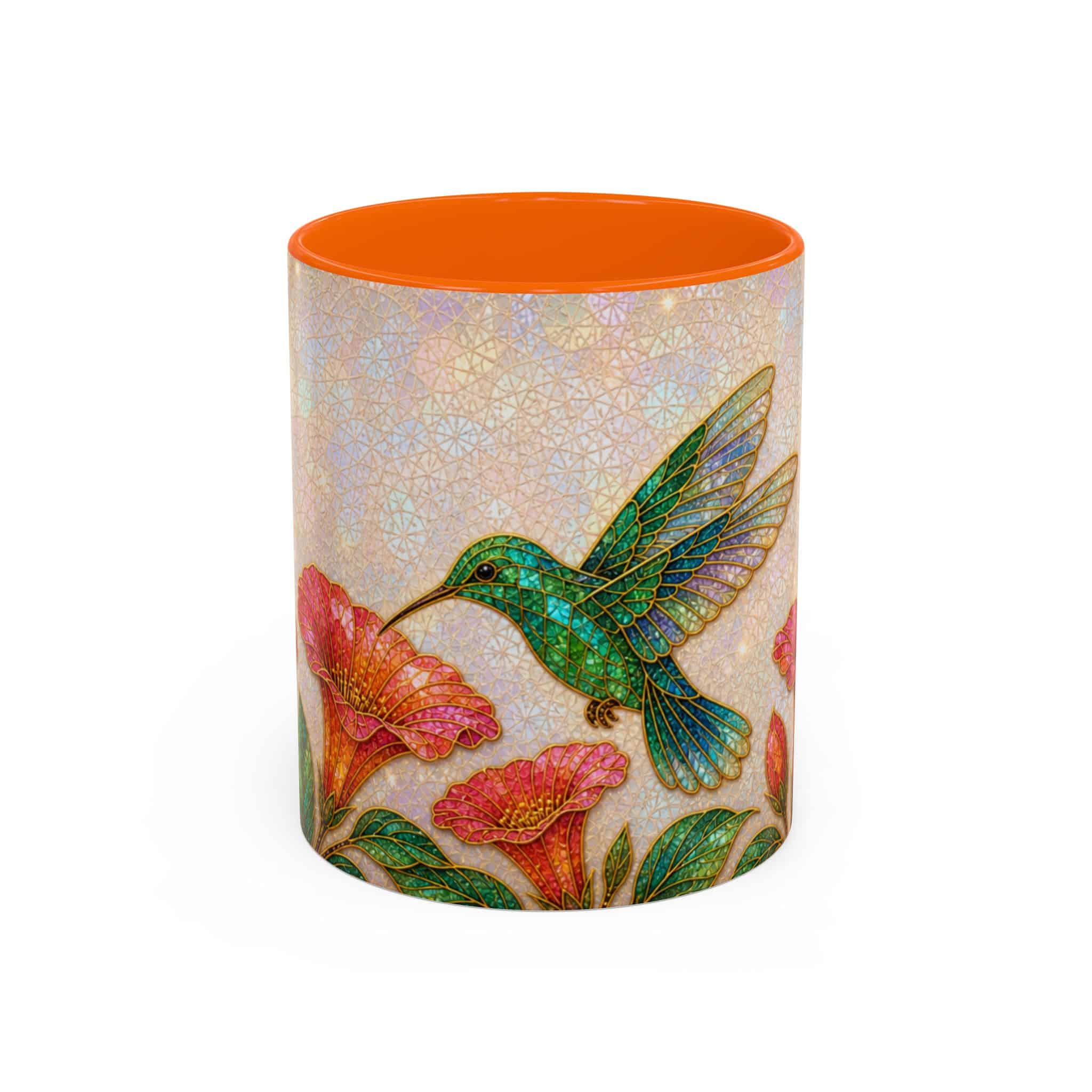 Hummingbird Floral Accent Coffee Mug – 11/15oz Ceramic - Image 67