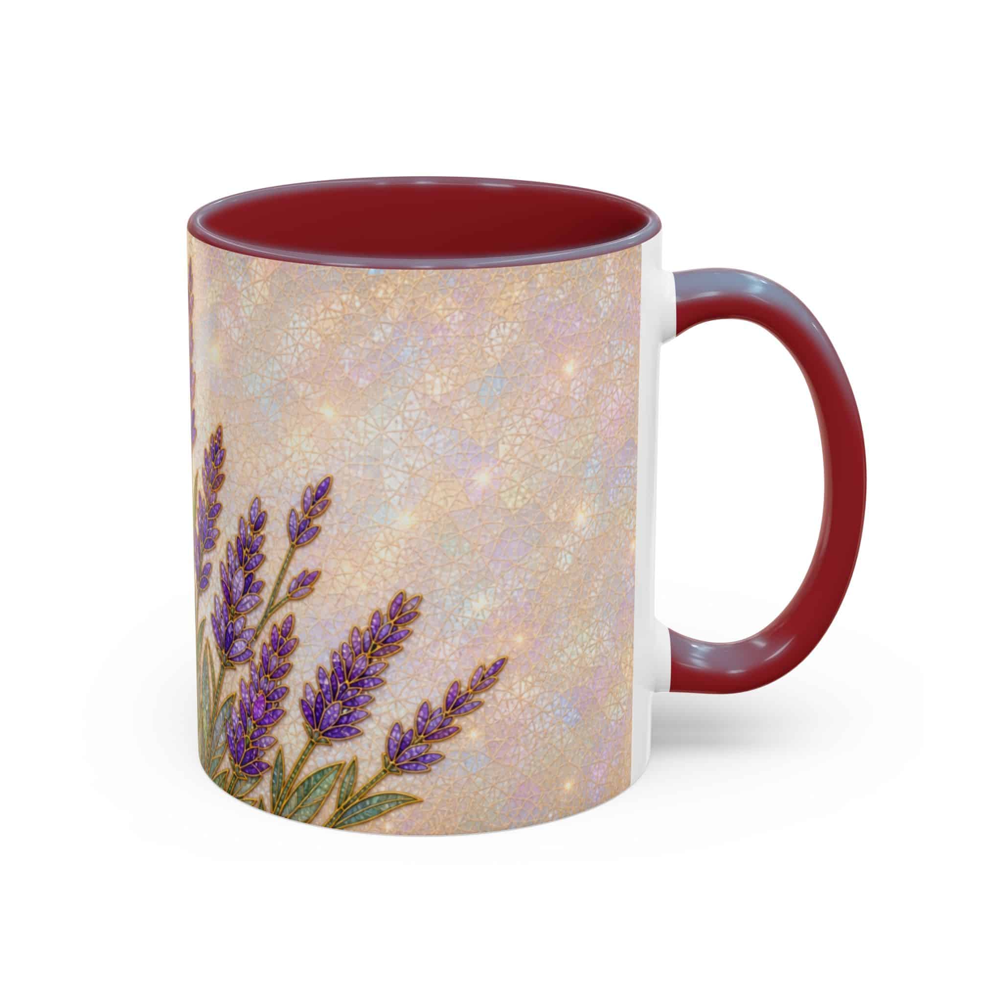 Lavender Field Accent Coffee Mug – Floral 11/15oz Ceramic Gift - Image 104