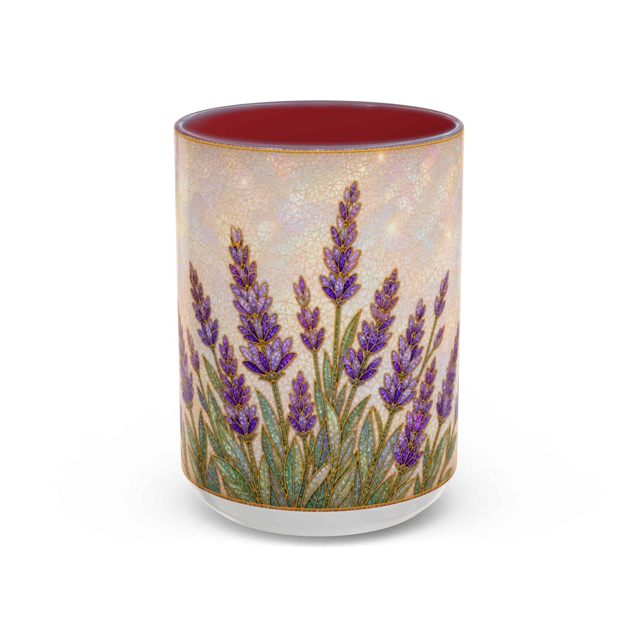 Lavender Field Accent Coffee Mug – Floral 11/15oz Ceramic Gift - Image 121