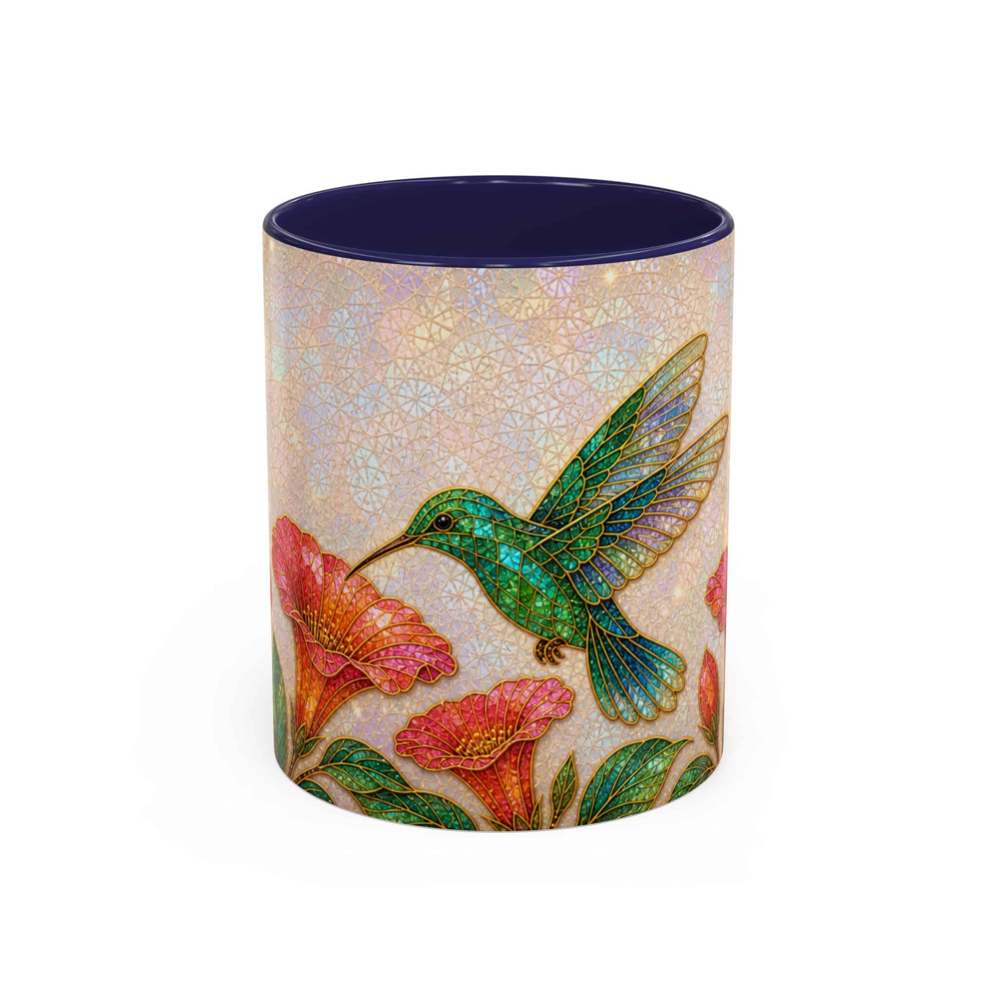 Hummingbird Floral Accent Coffee Mug – 11/15oz Ceramic - Image 13