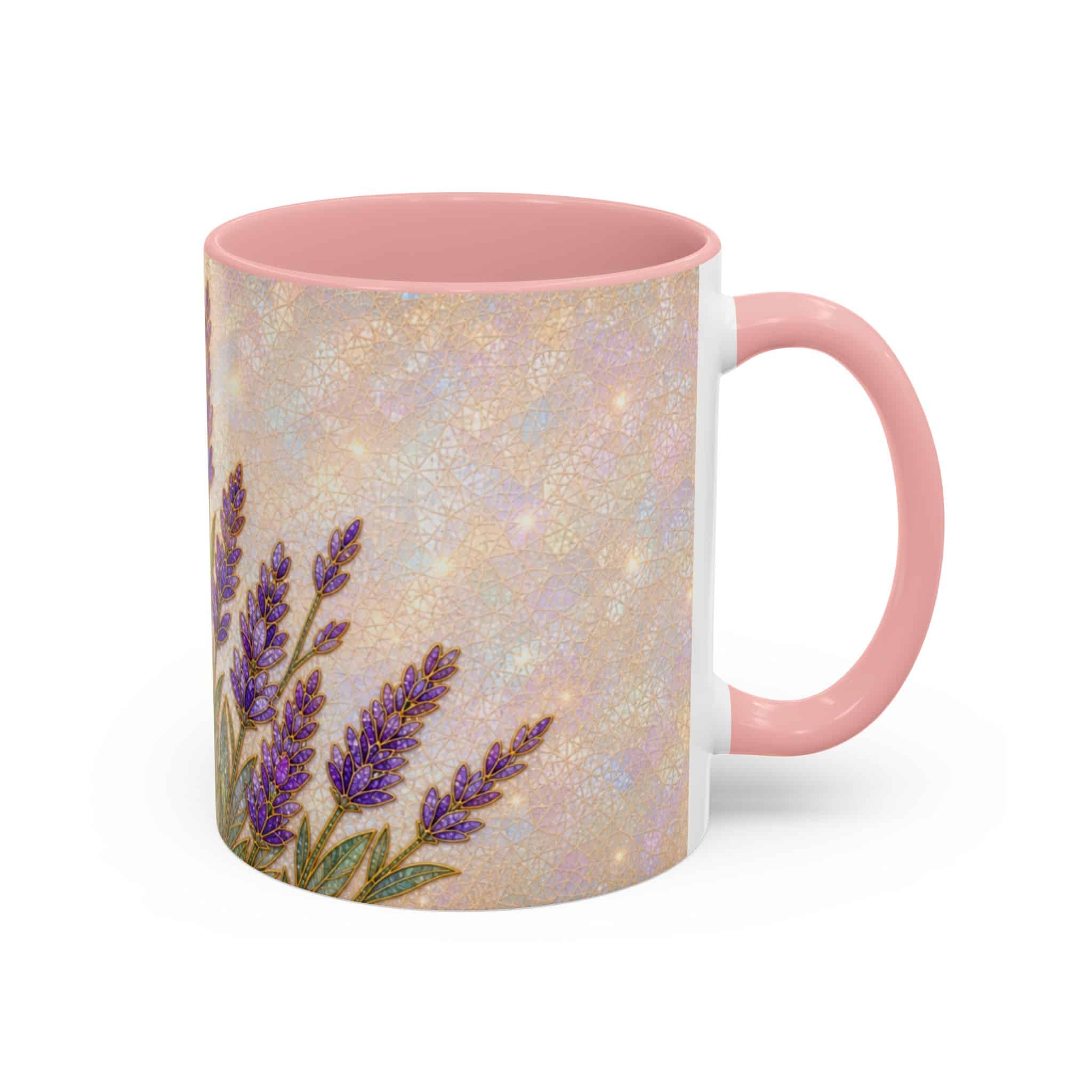 Lavender Field Accent Coffee Mug – Floral 11/15oz Ceramic Gift - Image 14