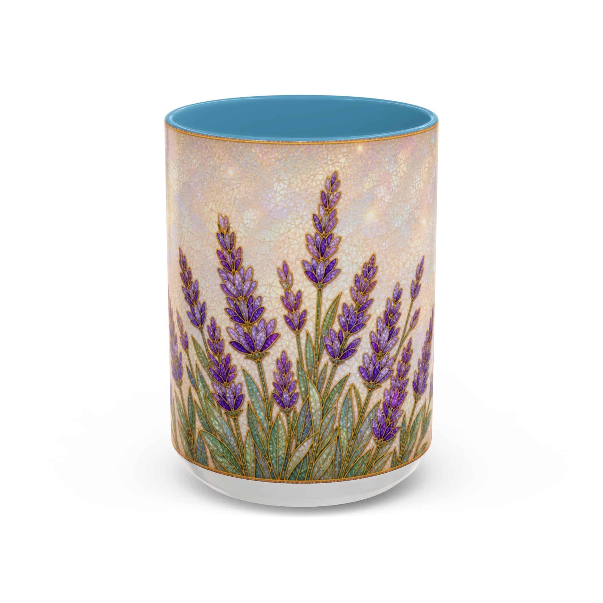 Lavender Field Accent Coffee Mug – Floral 11/15oz Ceramic Gift - Image 55