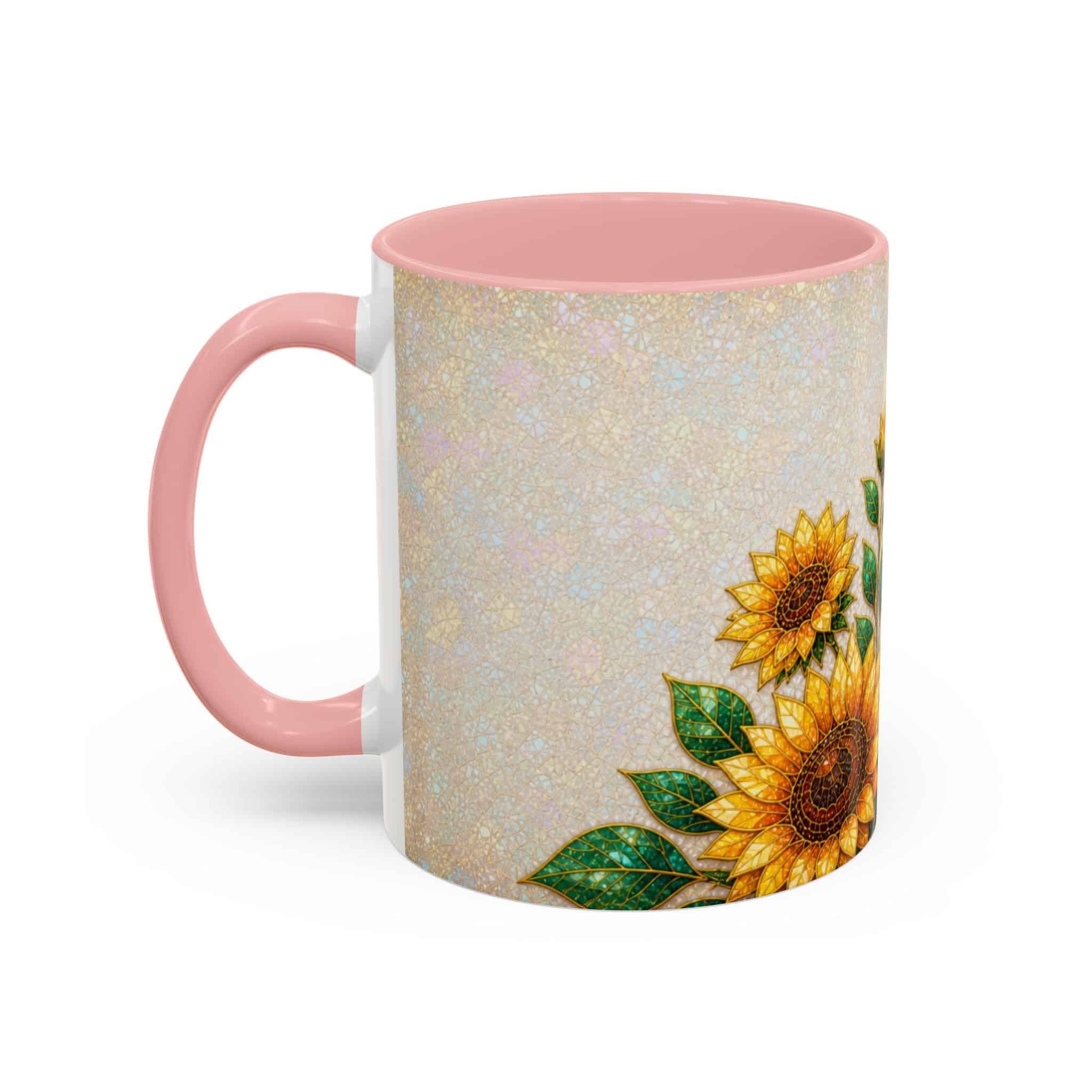 Sunflower Accent Coffee Mug – Floral Kitchen Gift (11/15 oz) - Image 21