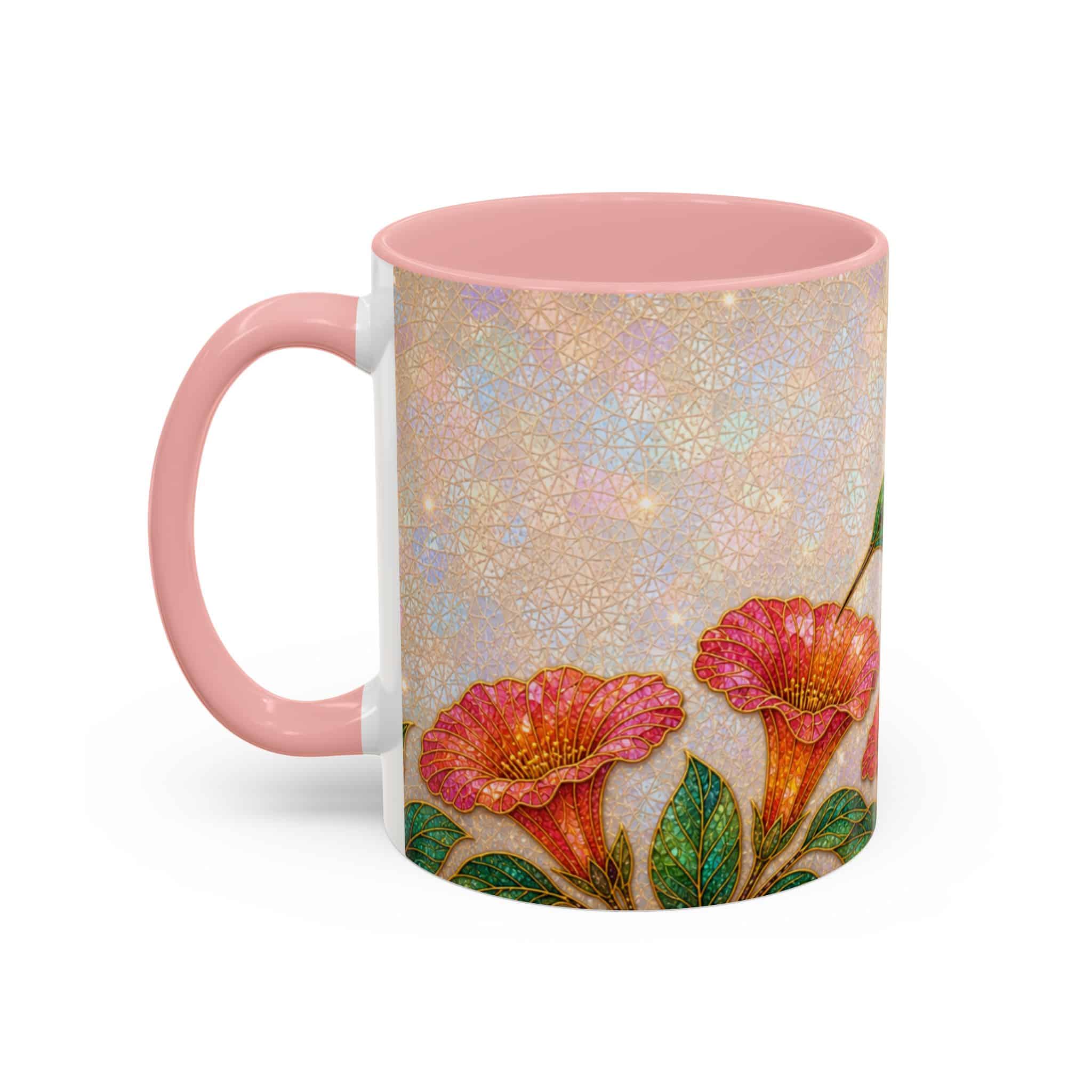 Hummingbird Floral Accent Coffee Mug – 11/15oz Ceramic - Image 21