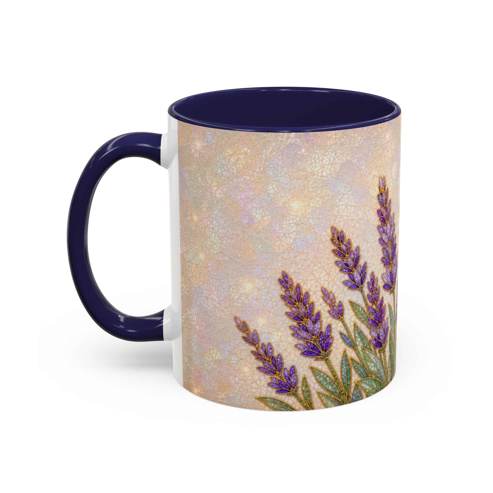 Lavender Field Accent Coffee Mug – Floral 11/15oz Ceramic Gift - Image 9
