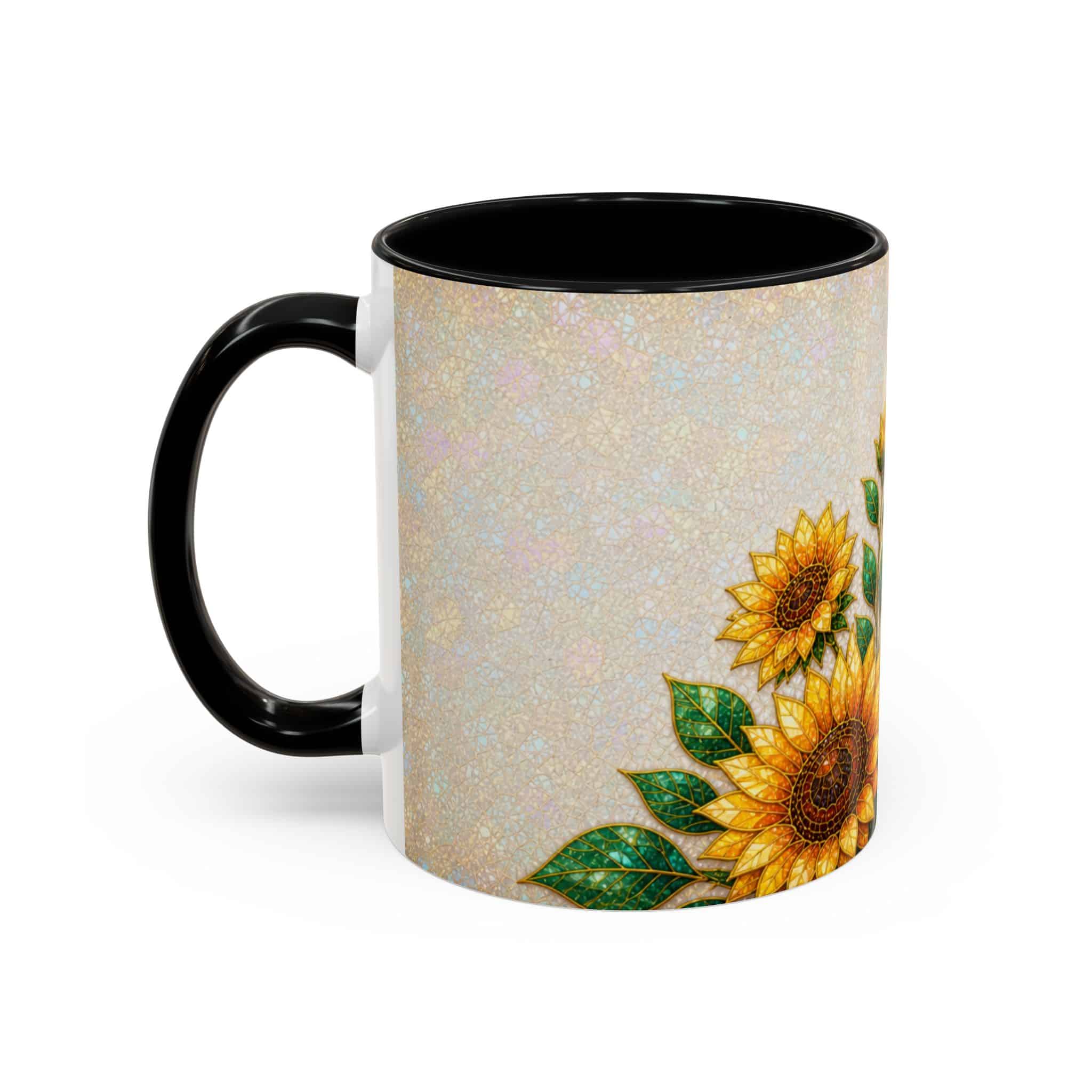 Sunflower Accent Coffee Mug – Floral Kitchen Gift (11/15 oz) - Image 9