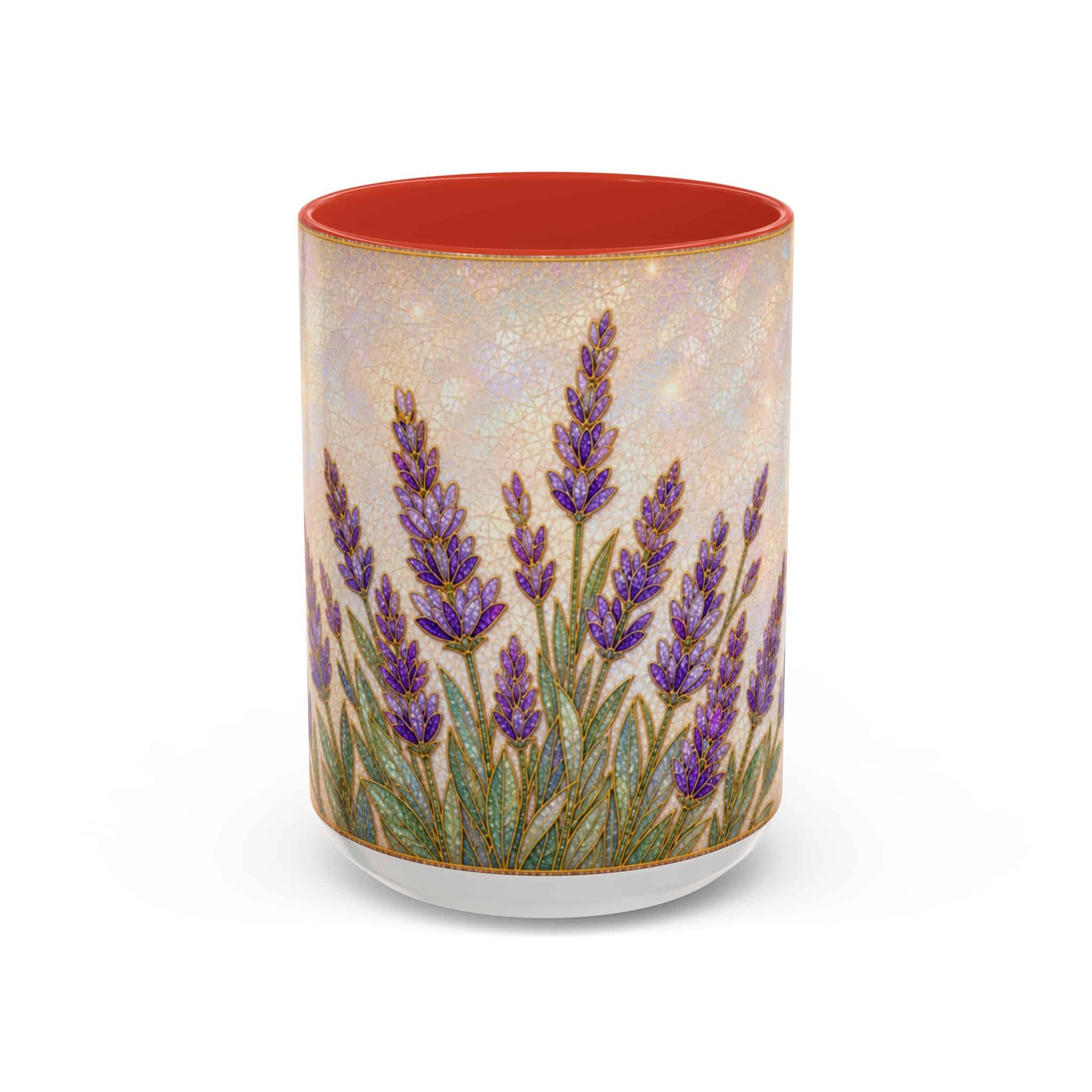Lavender Field Accent Coffee Mug – Floral 11/15oz Ceramic Gift - Image 43