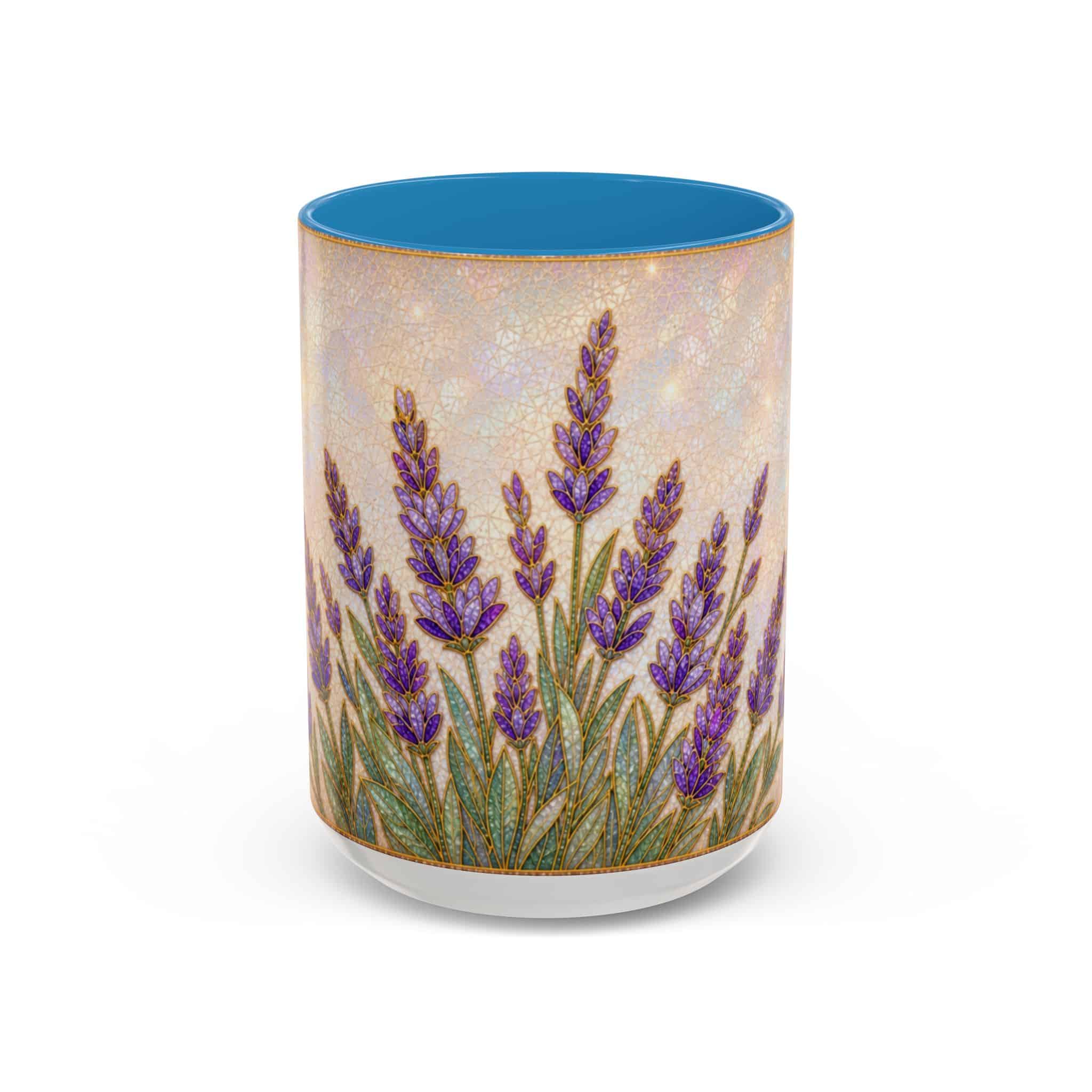 Lavender Field Accent Coffee Mug – Floral 11/15oz Ceramic Gift - Image 115