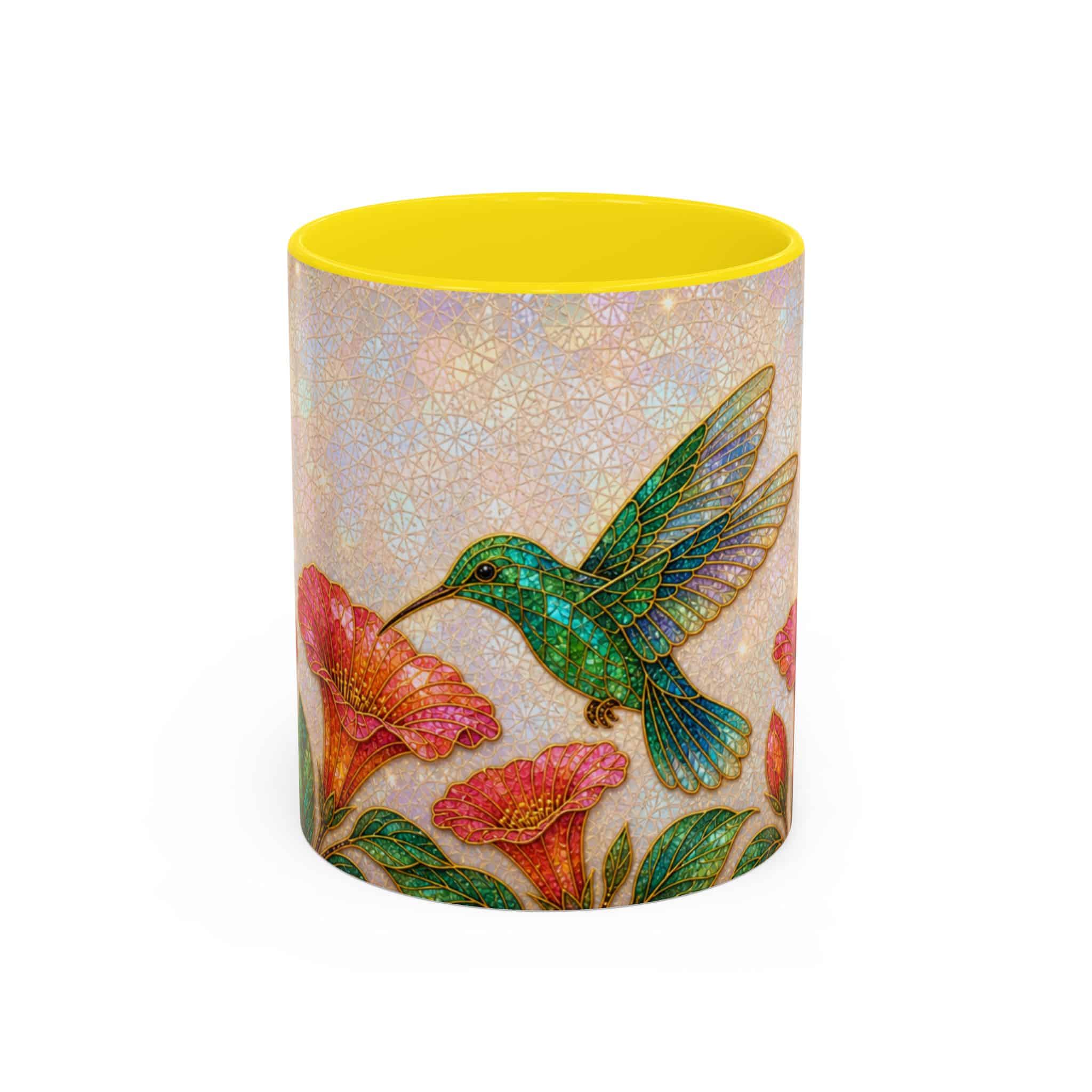 Hummingbird Floral Accent Coffee Mug – 11/15oz Ceramic - Image 73