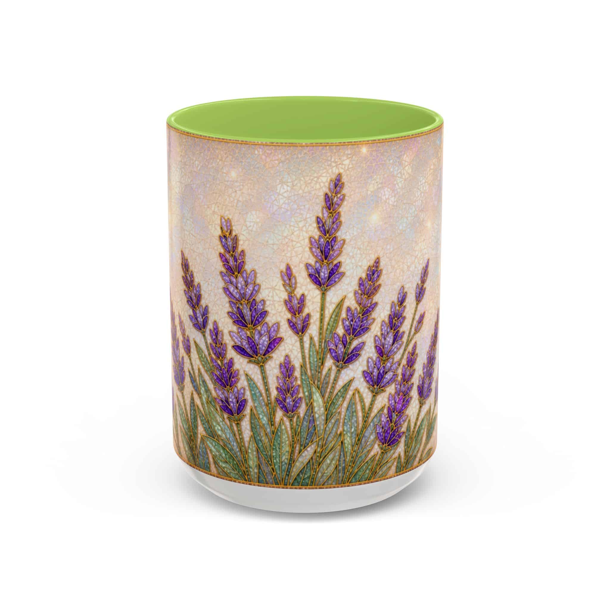 Lavender Field Accent Coffee Mug – Floral 11/15oz Ceramic Gift - Image 109