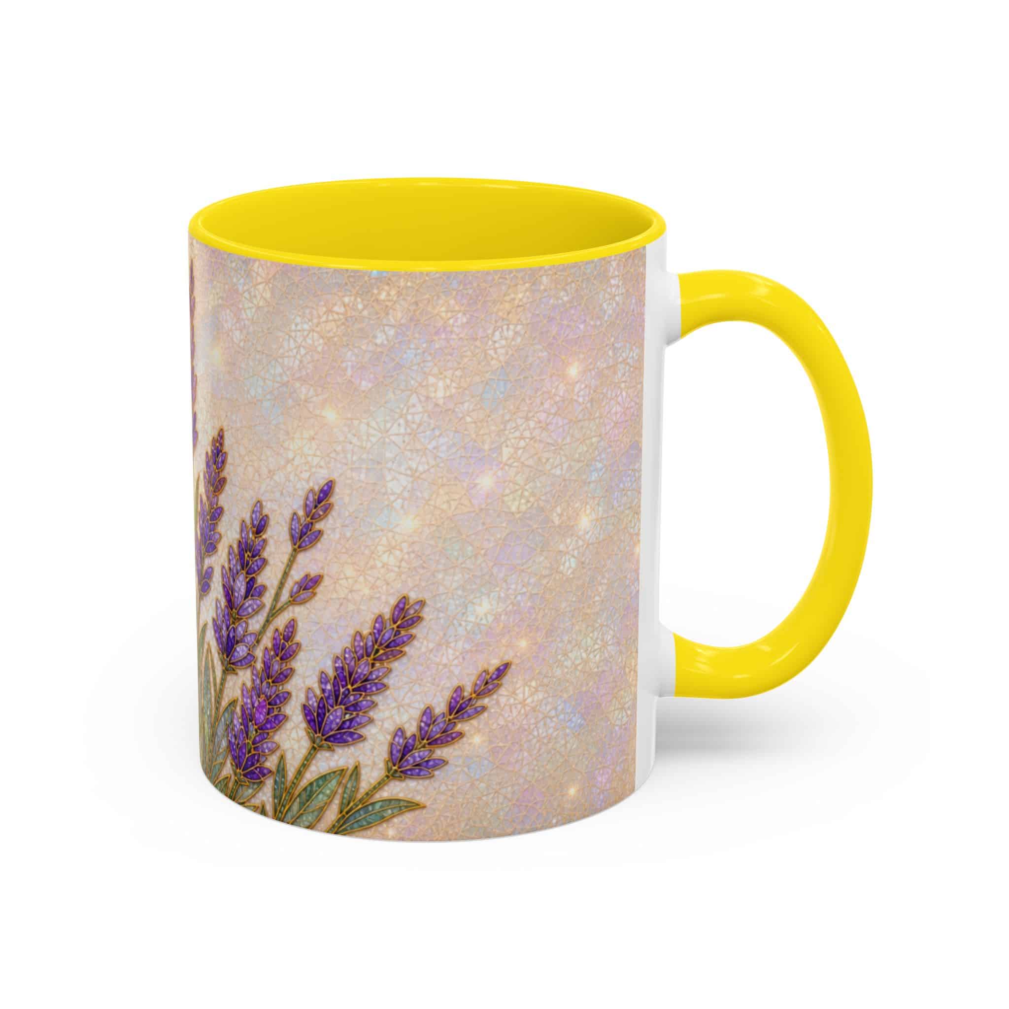 Lavender Field Accent Coffee Mug – Floral 11/15oz Ceramic Gift - Image 68