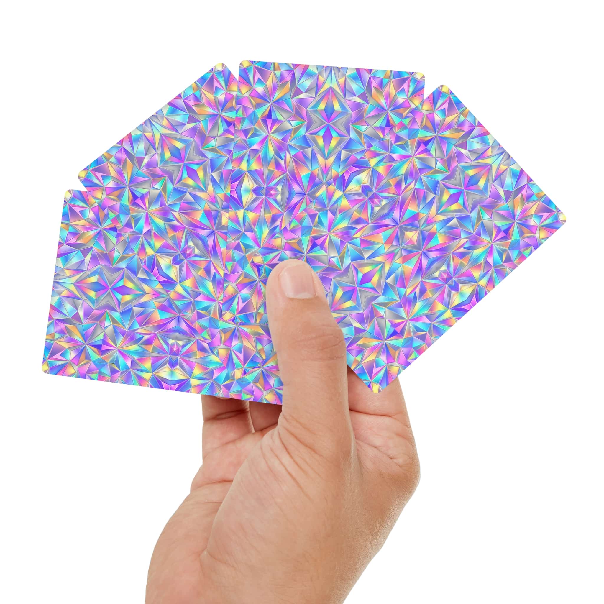 Holographic Iridescent Prism Poker Cards - Image 8