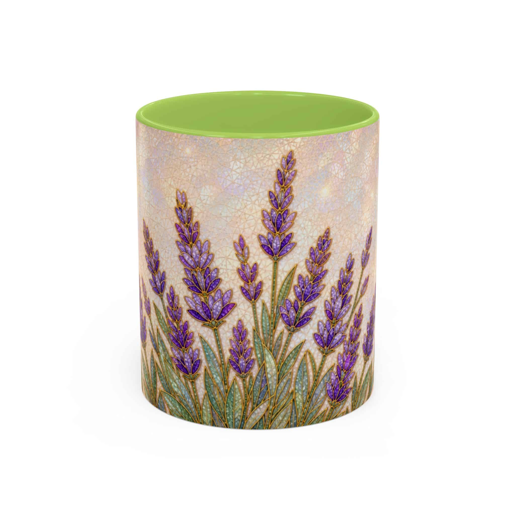 Lavender Field Accent Coffee Mug – Floral 11/15oz Ceramic Gift - Image 85