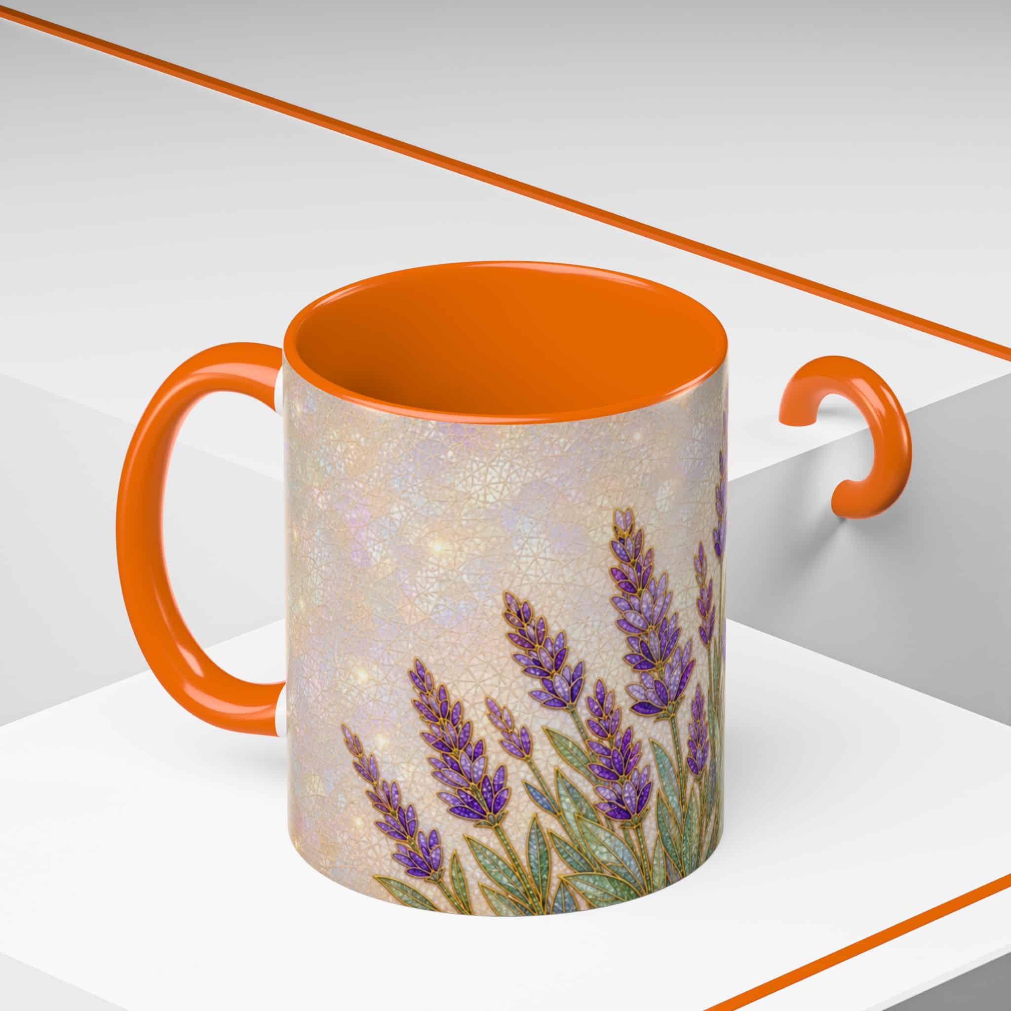 Lavender Field Accent Coffee Mug – Floral 11/15oz Ceramic Gift - Image 66
