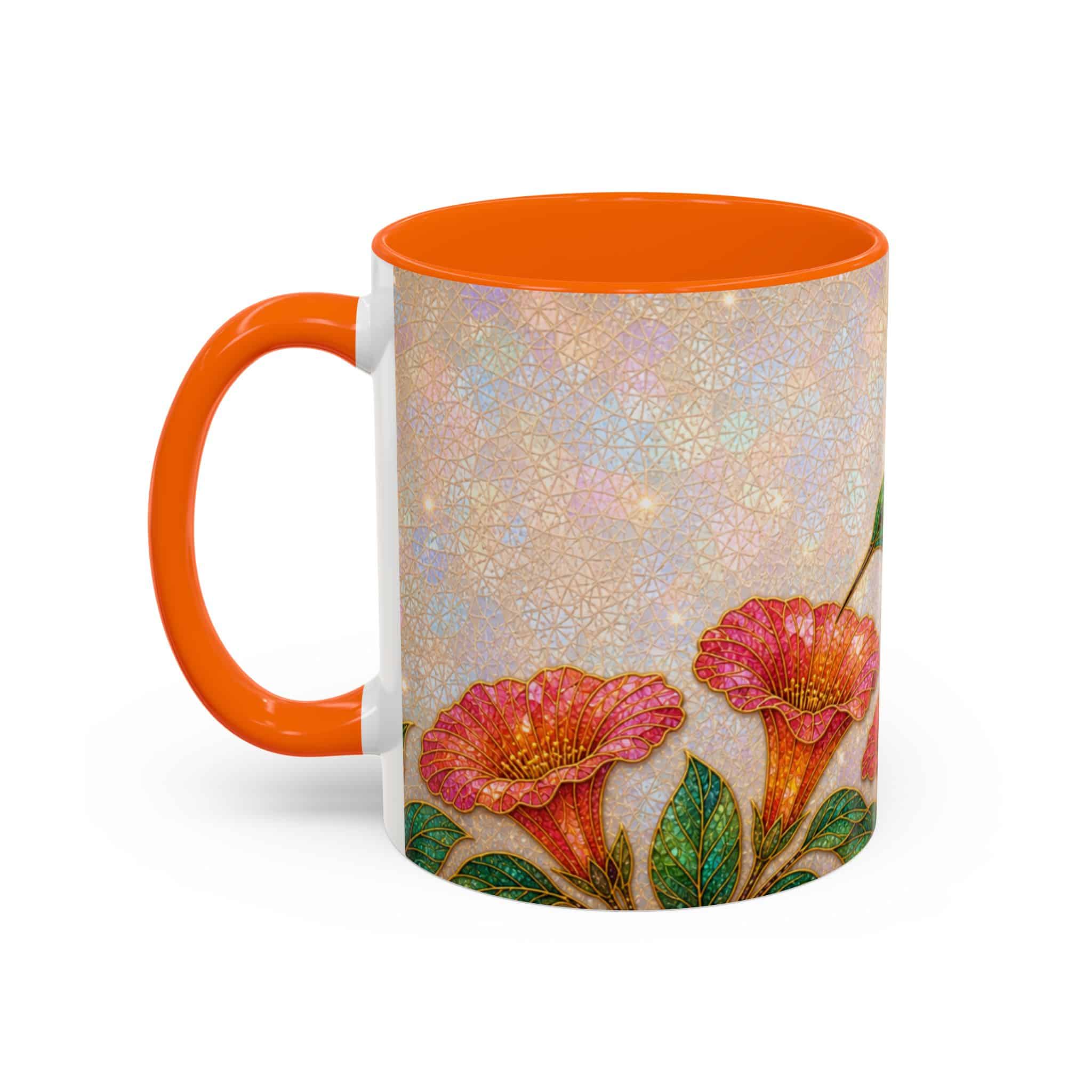 Hummingbird Floral Accent Coffee Mug – 11/15oz Ceramic - Image 69