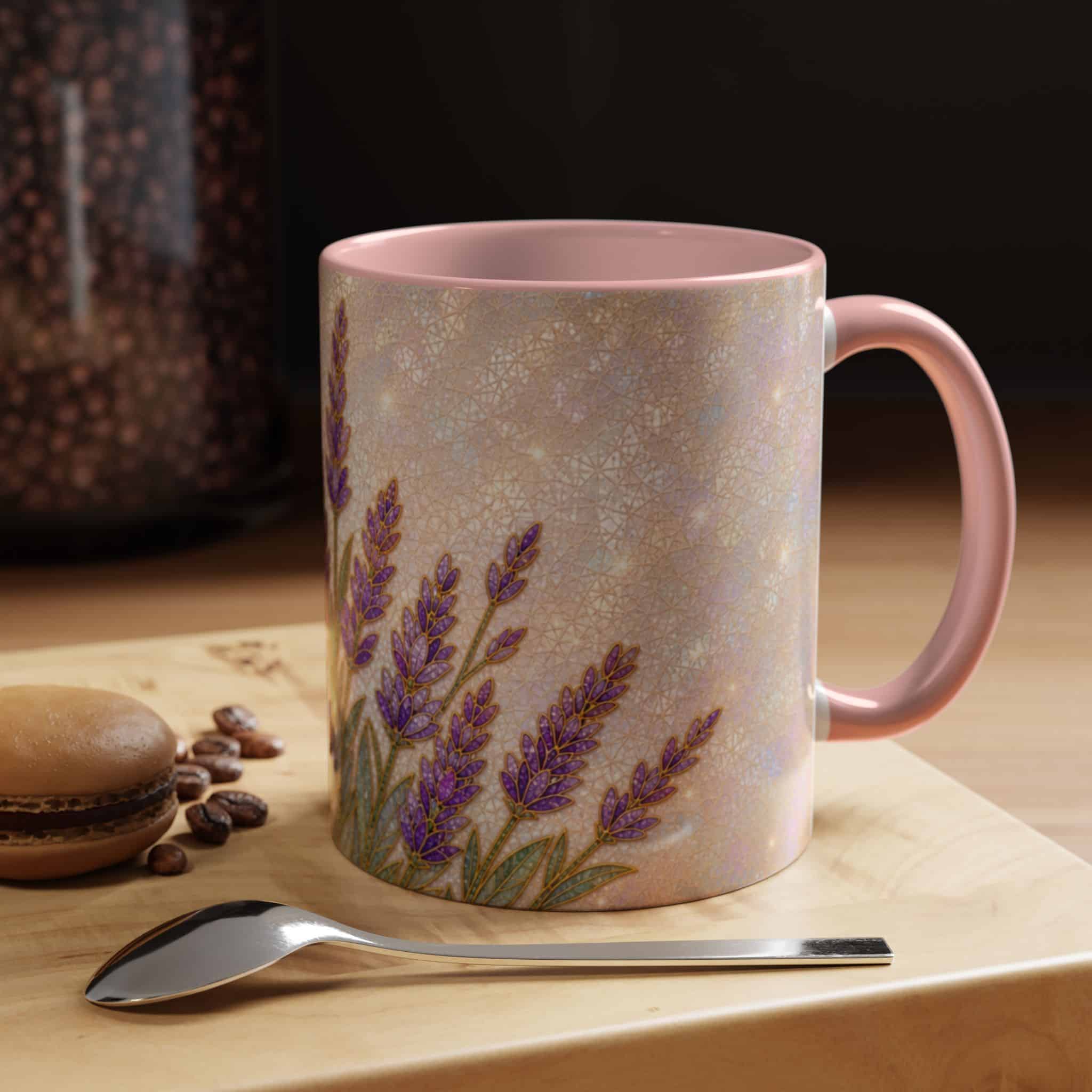 Lavender Field Accent Coffee Mug – Floral 11/15oz Ceramic Gift - Image 17