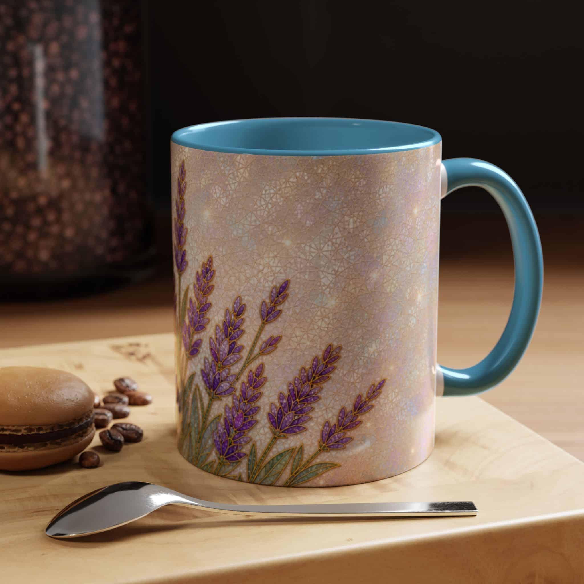 Lavender Field Accent Coffee Mug – Floral 11/15oz Ceramic Gift - Image 53