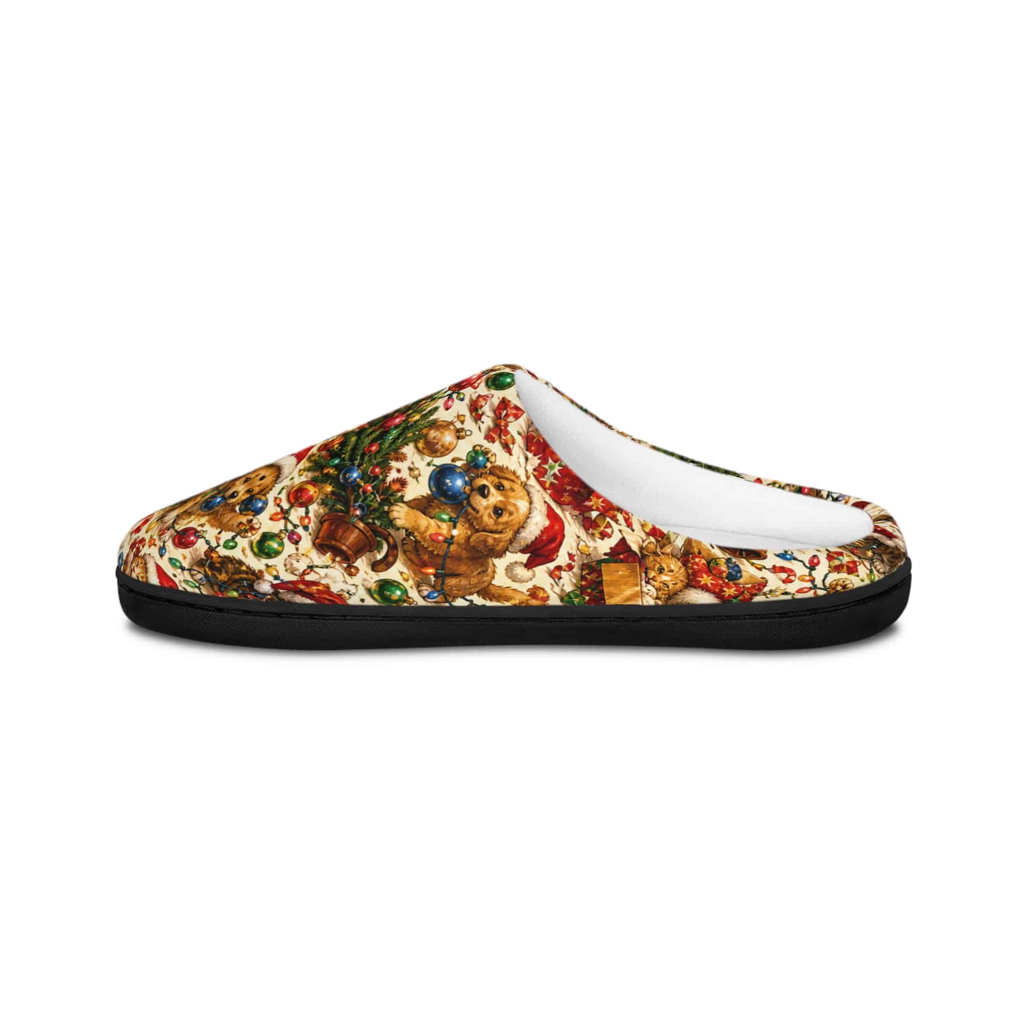 Christmas Teddy Bear Women's Indoor Slippers - Image 3