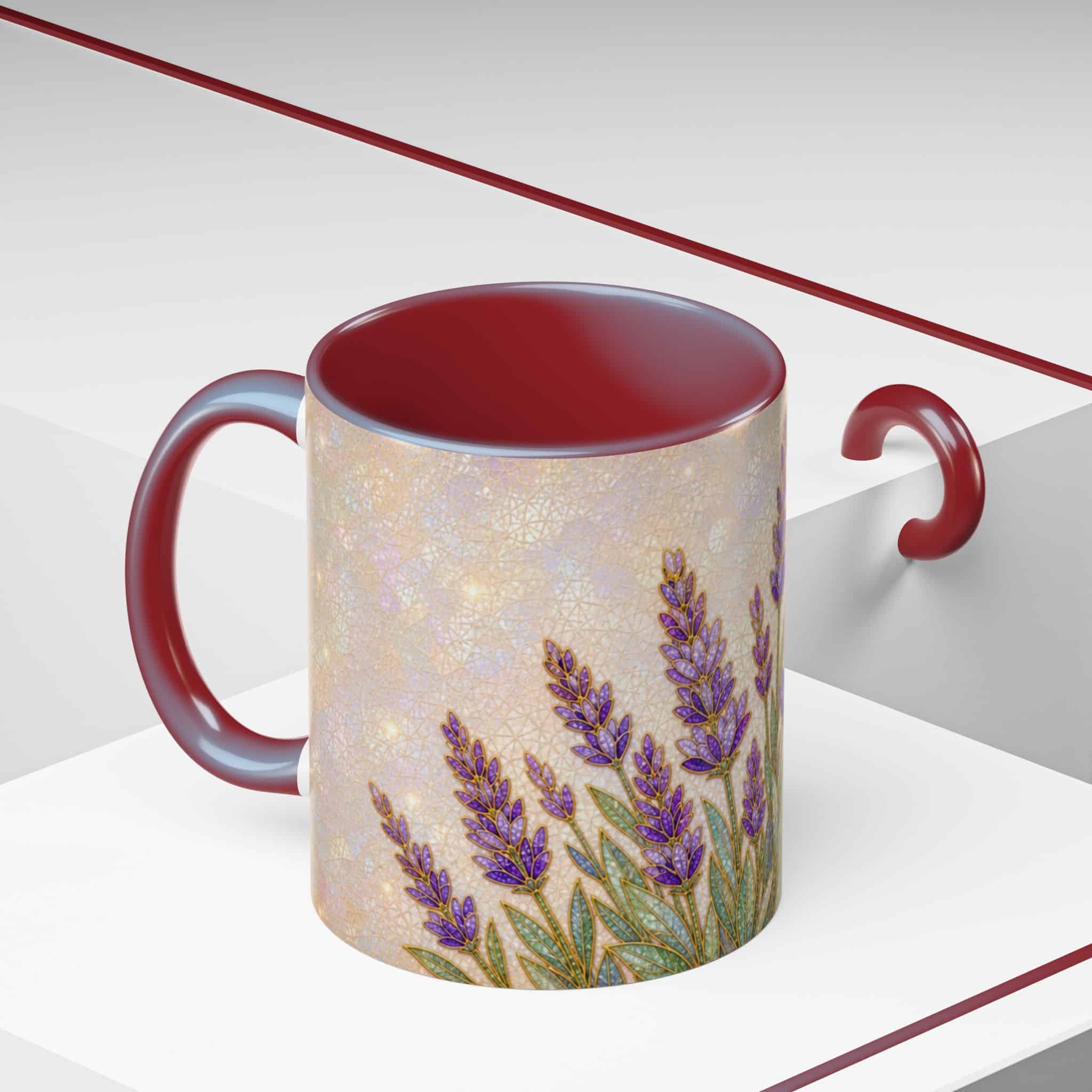 Lavender Field Accent Coffee Mug – Floral 11/15oz Ceramic Gift - Image 108