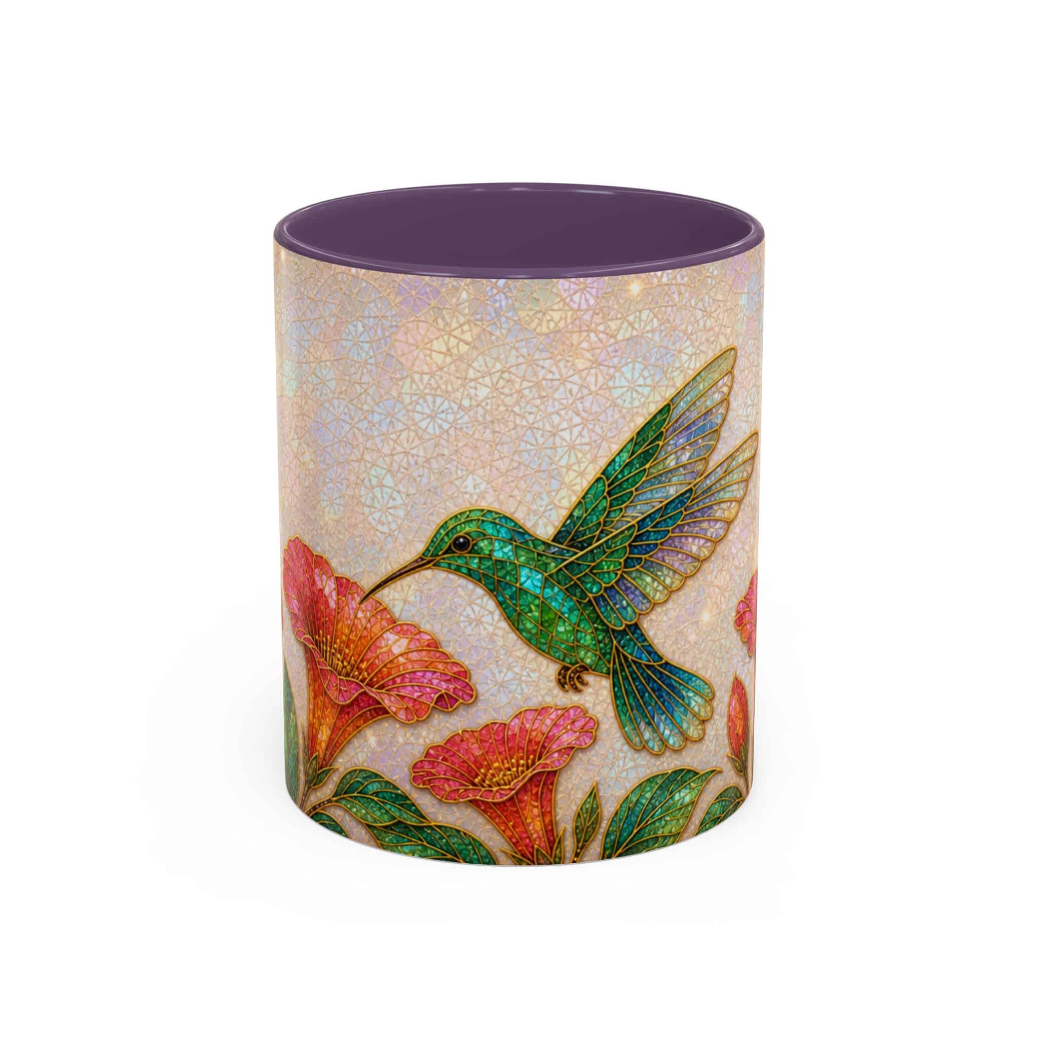 Hummingbird Floral Accent Coffee Mug – 11/15oz Ceramic - Image 97