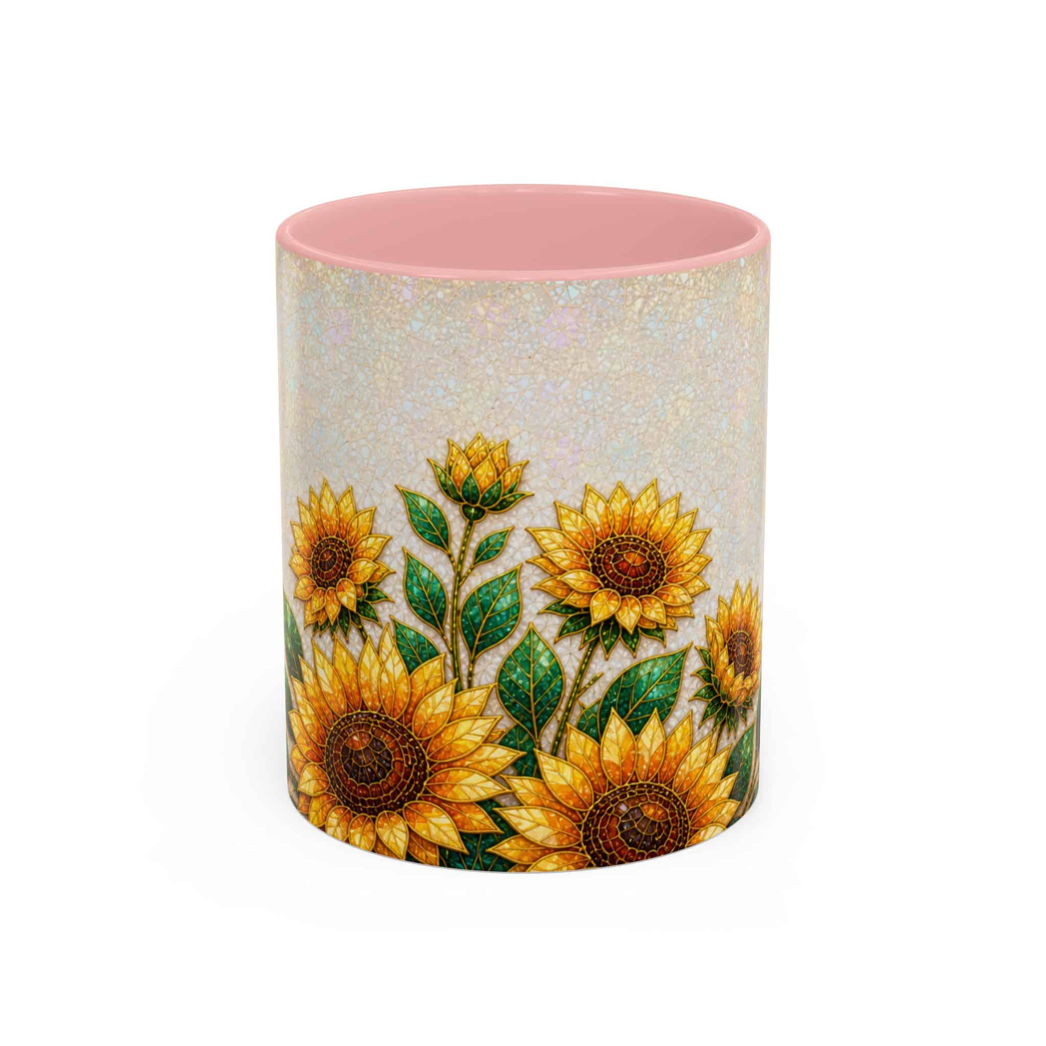 Sunflower Accent Coffee Mug – Floral Kitchen Gift (11/15 oz) - Image 19