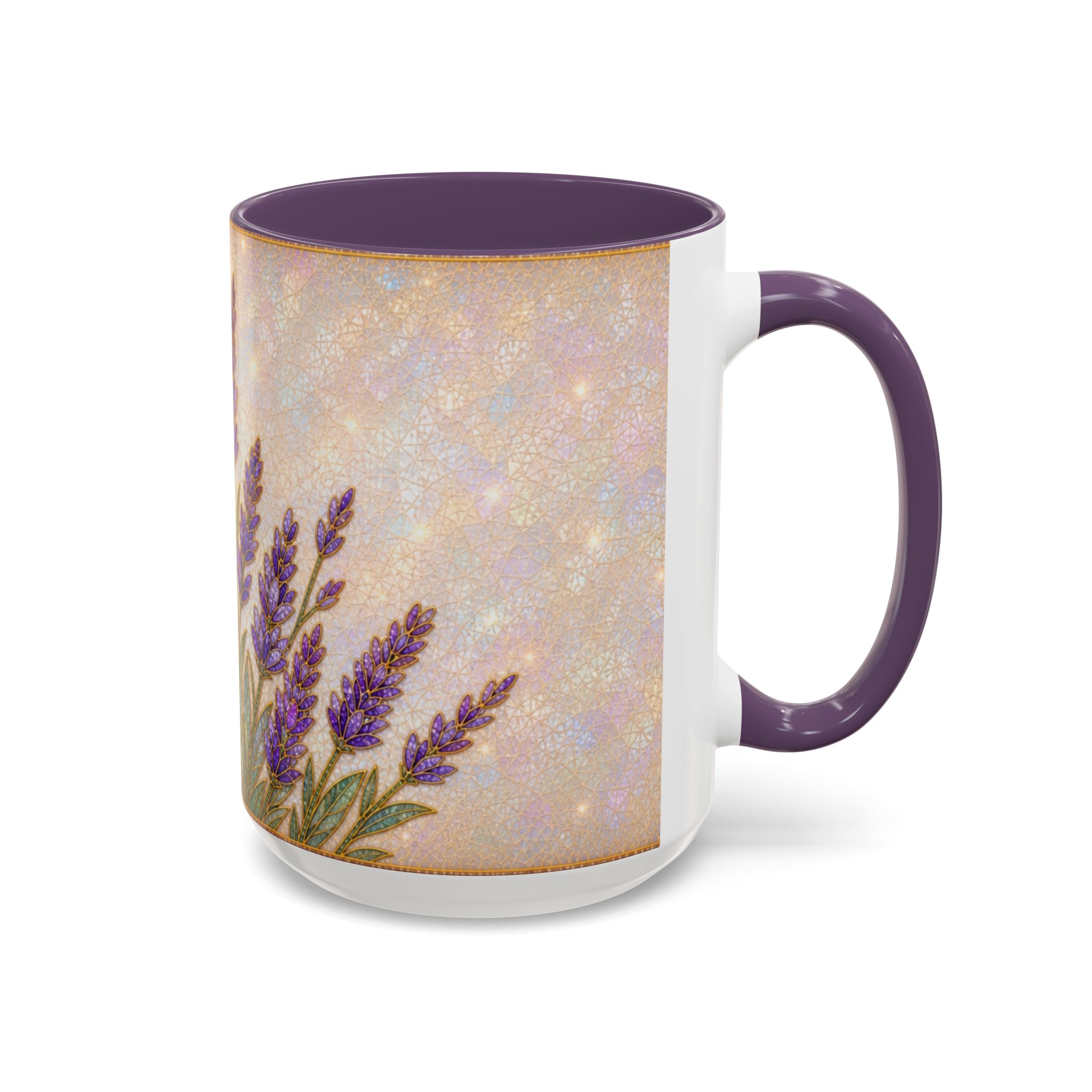 Lavender Field Accent Coffee Mug – Floral 11/15oz Ceramic Gift - Image 98