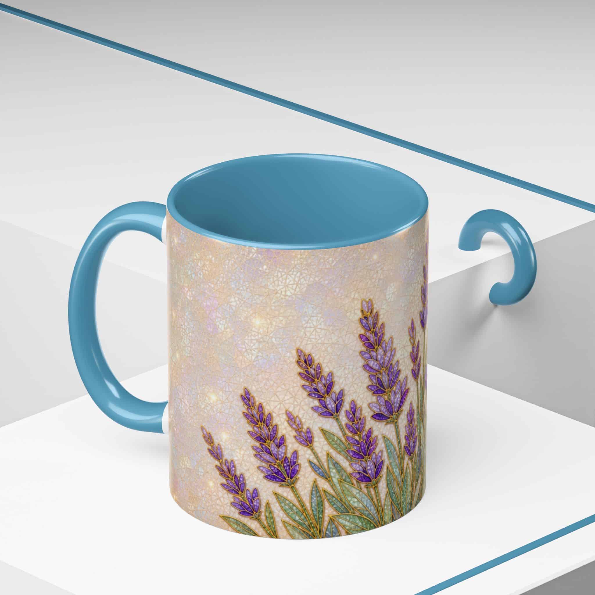 Lavender Field Accent Coffee Mug – Floral 11/15oz Ceramic Gift - Image 54