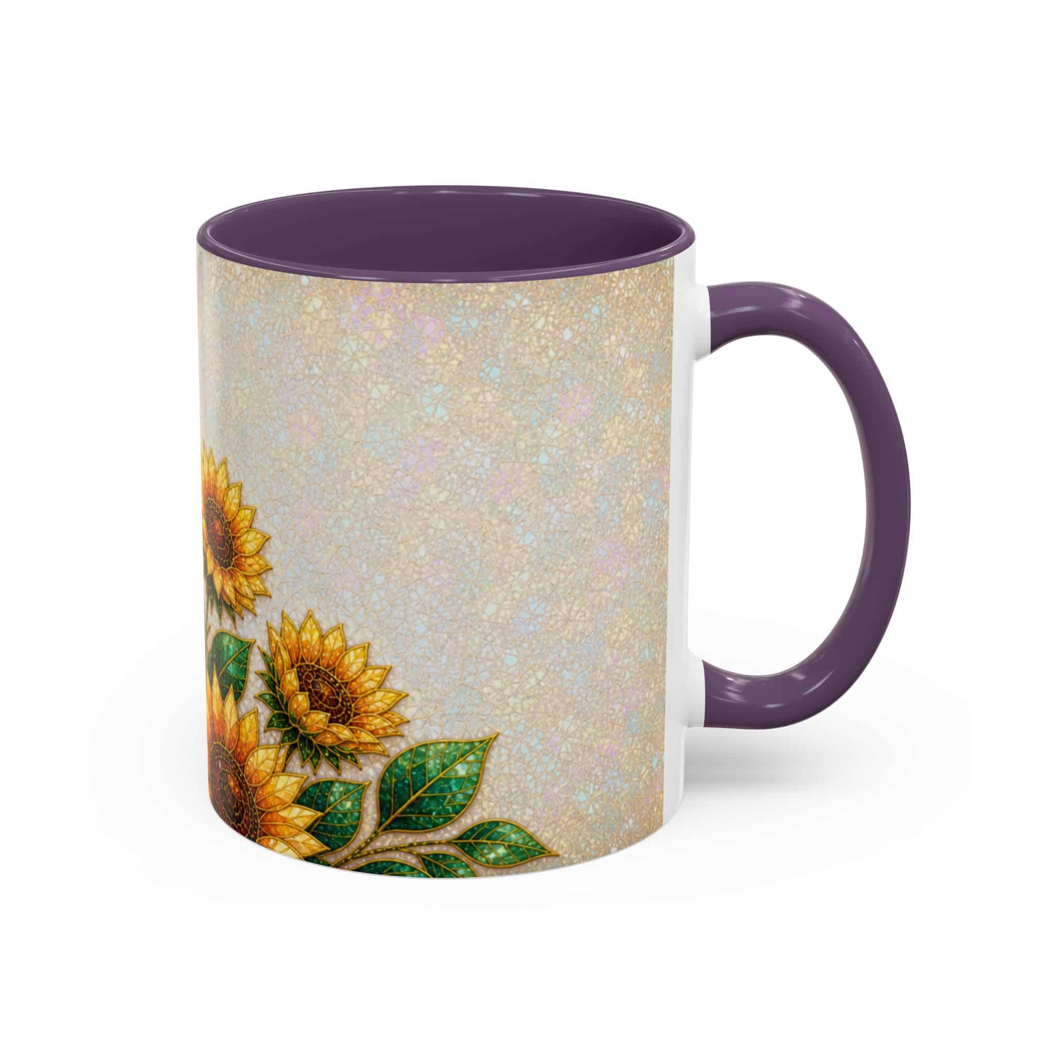 Sunflower Accent Coffee Mug – Floral Kitchen Gift (11/15 oz) - Image 92