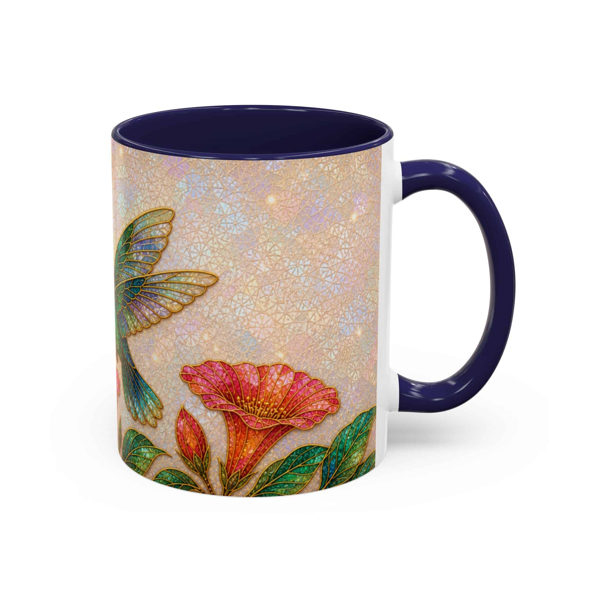 Hummingbird Floral Accent Coffee Mug – 11/15oz Ceramic - Image 14