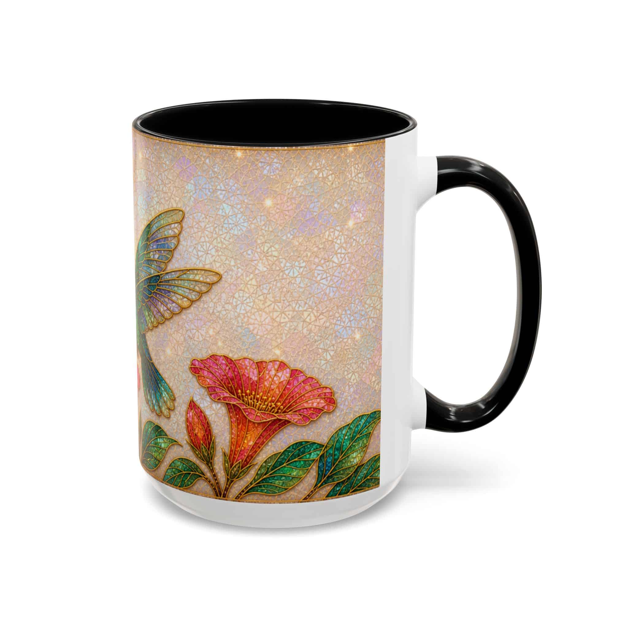 Hummingbird Floral Accent Coffee Mug – 11/15oz Ceramic - Image 32