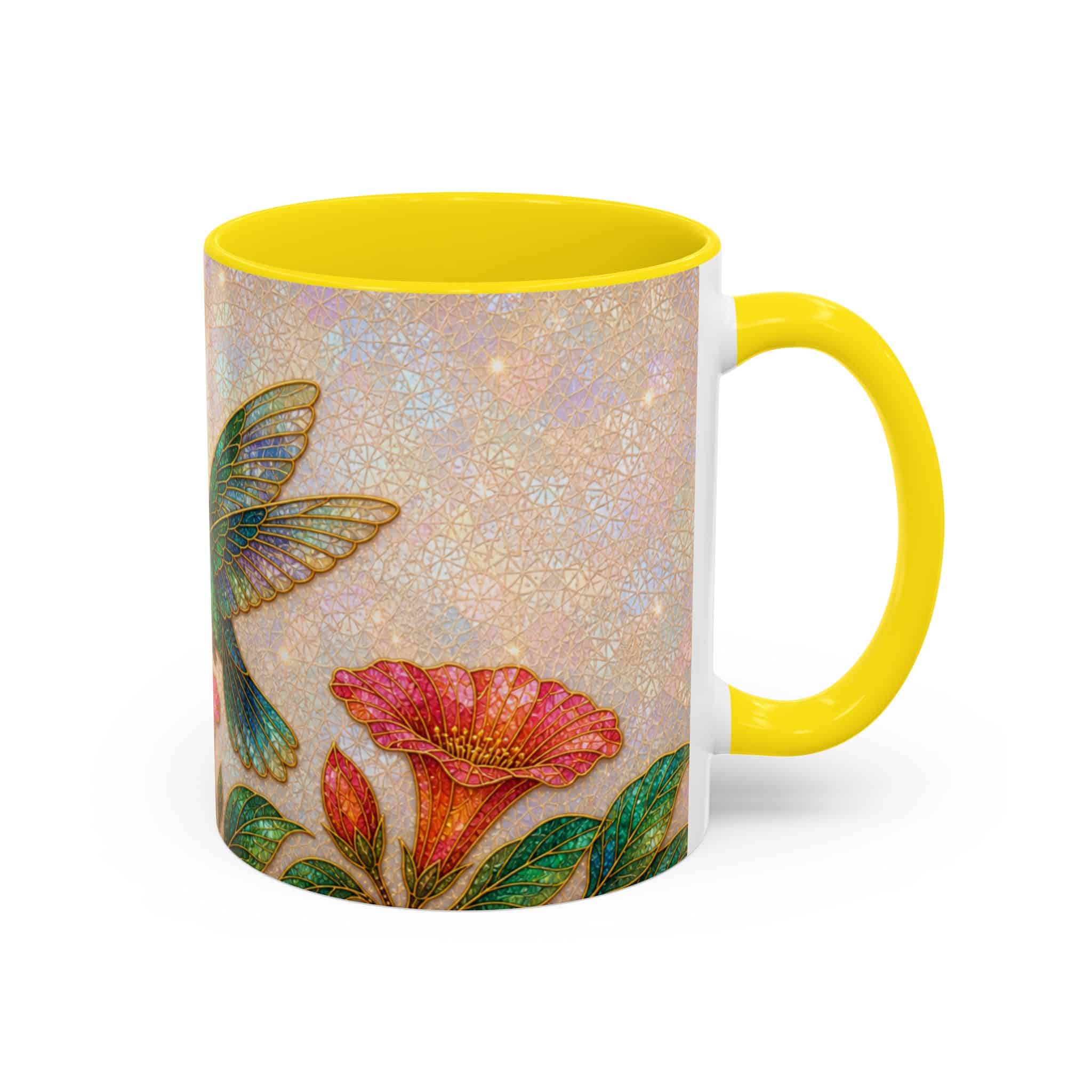 Hummingbird Floral Accent Coffee Mug – 11/15oz Ceramic - Image 74