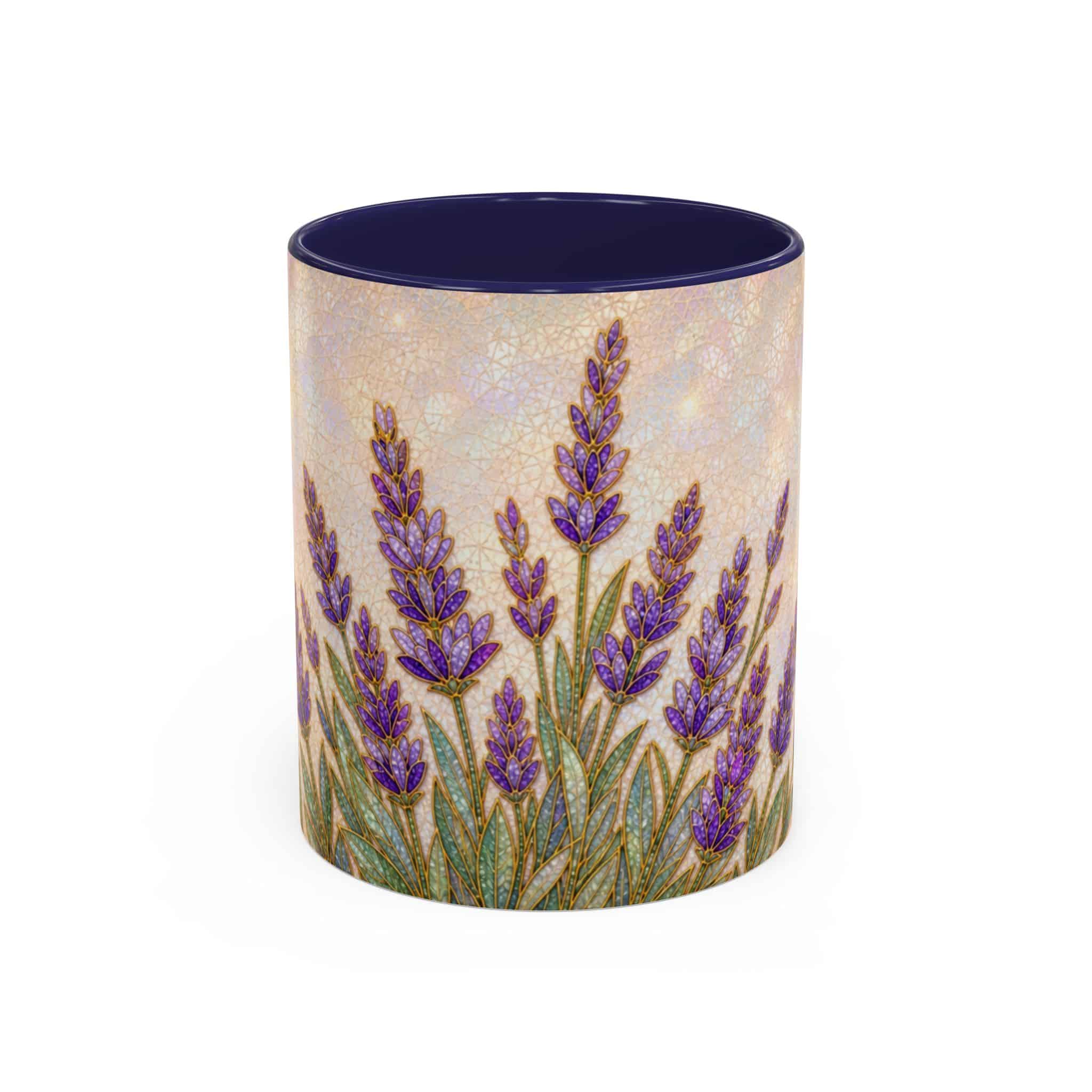 Lavender Field Accent Coffee Mug – Floral 11/15oz Ceramic Gift - Image 7