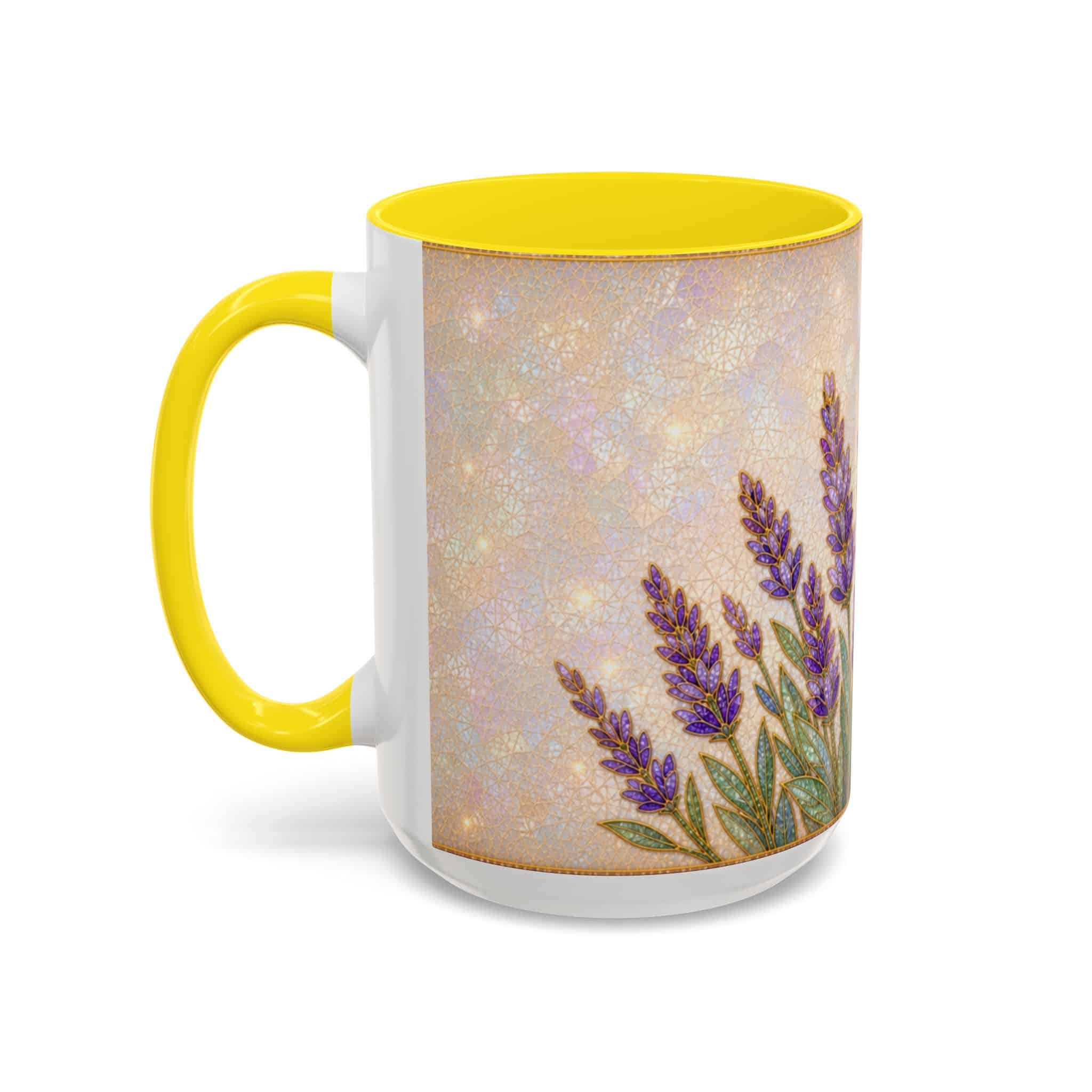 Lavender Field Accent Coffee Mug – Floral 11/15oz Ceramic Gift - Image 81