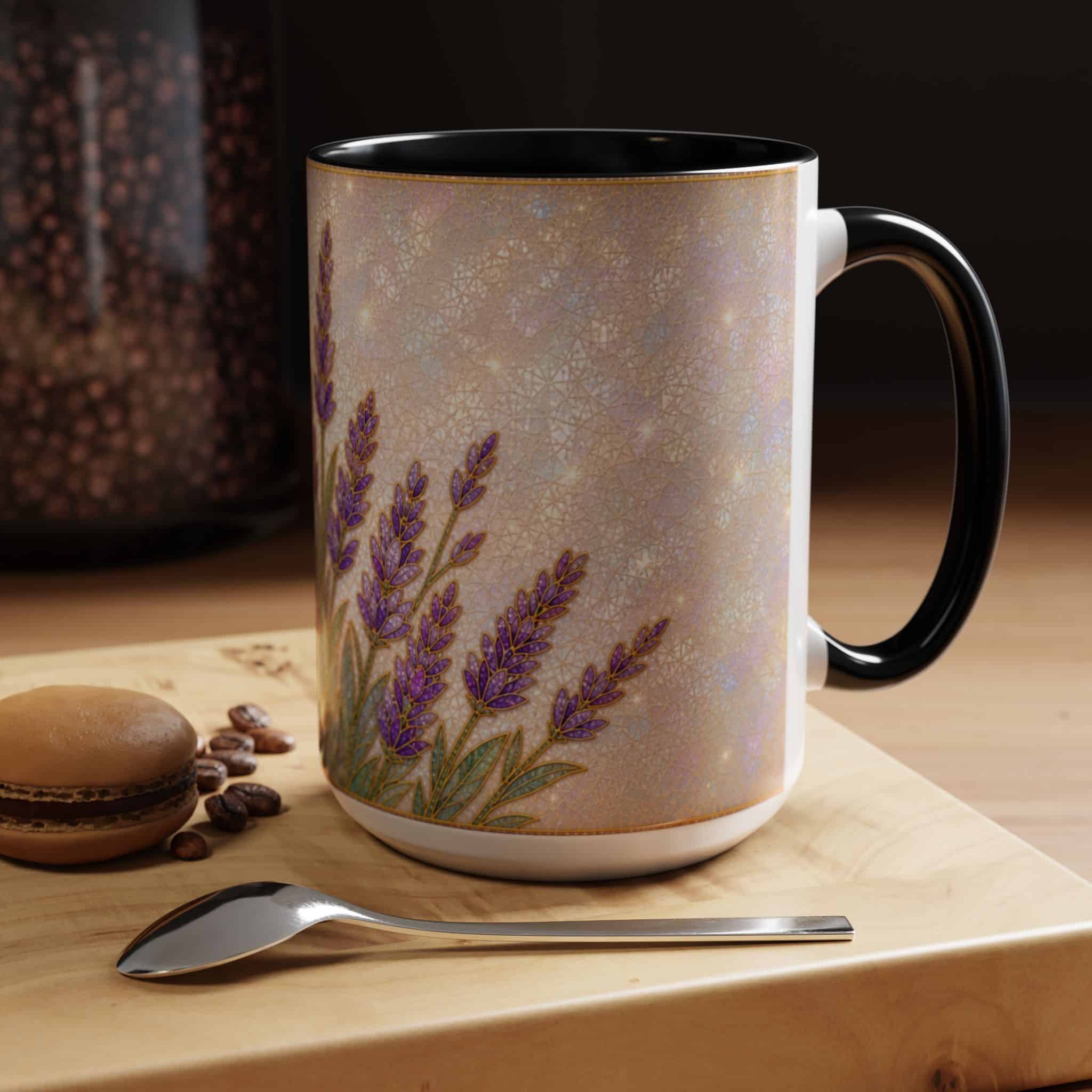 Lavender Field Accent Coffee Mug – Floral 11/15oz Ceramic Gift - Image 29