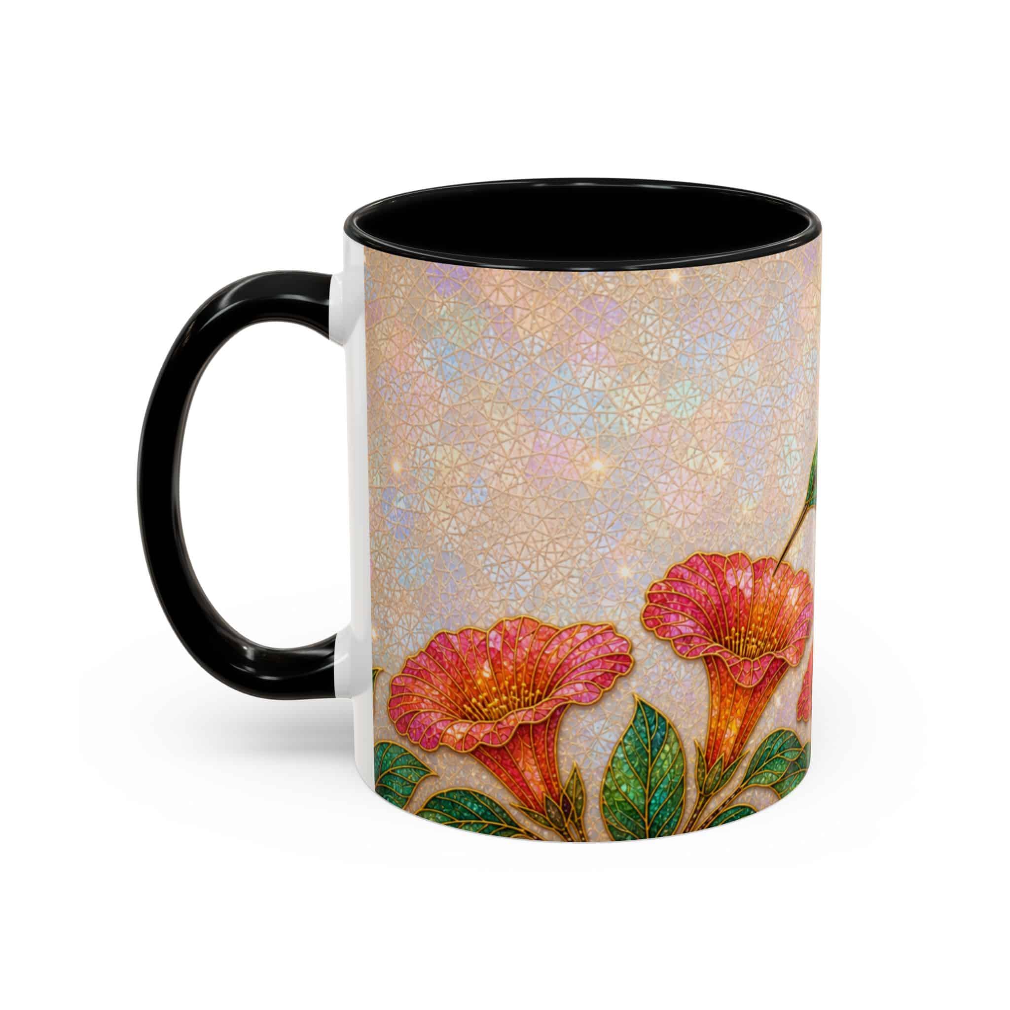 Hummingbird Floral Accent Coffee Mug – 11/15oz Ceramic - Image 9