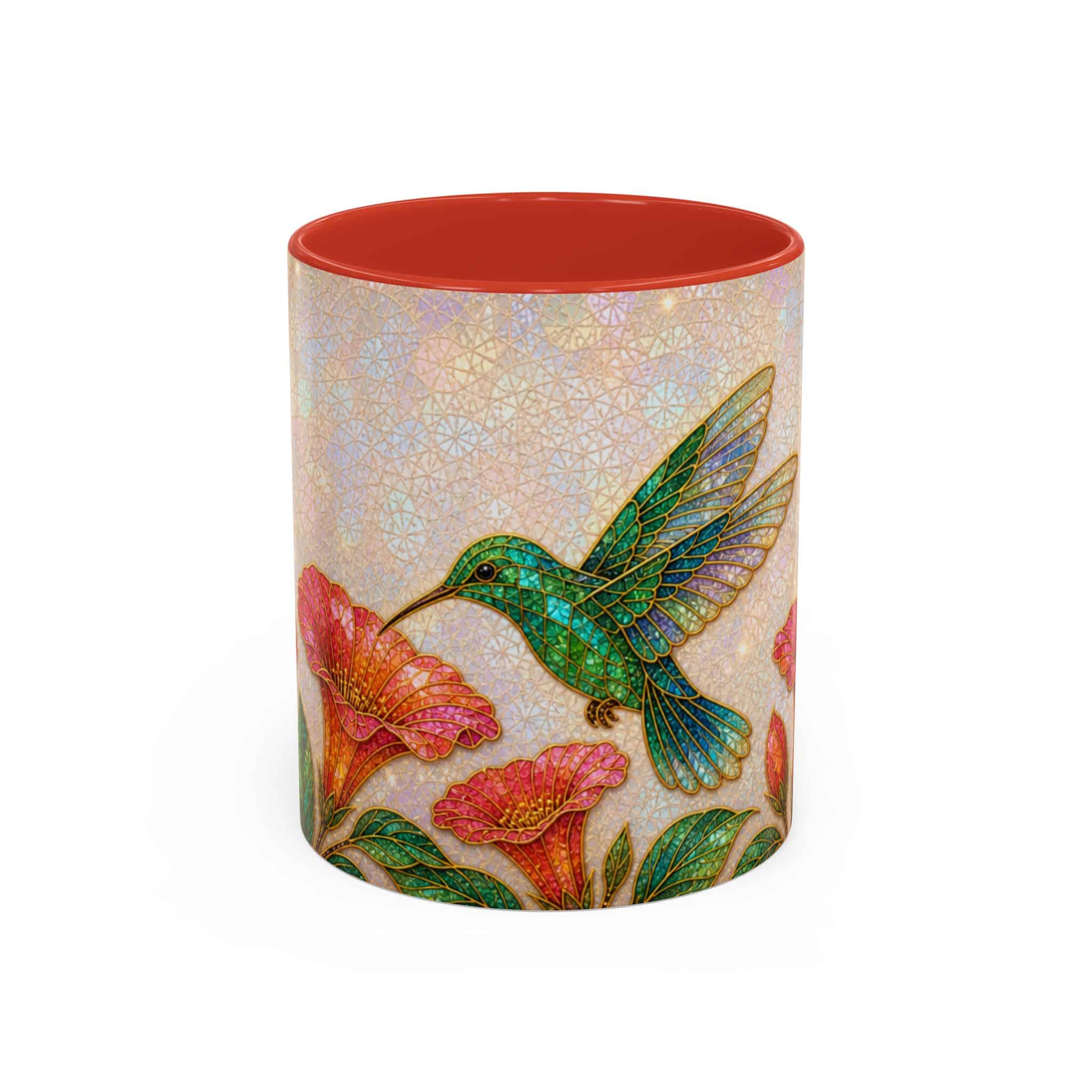 Hummingbird Floral Accent Coffee Mug – 11/15oz Ceramic - Image 25