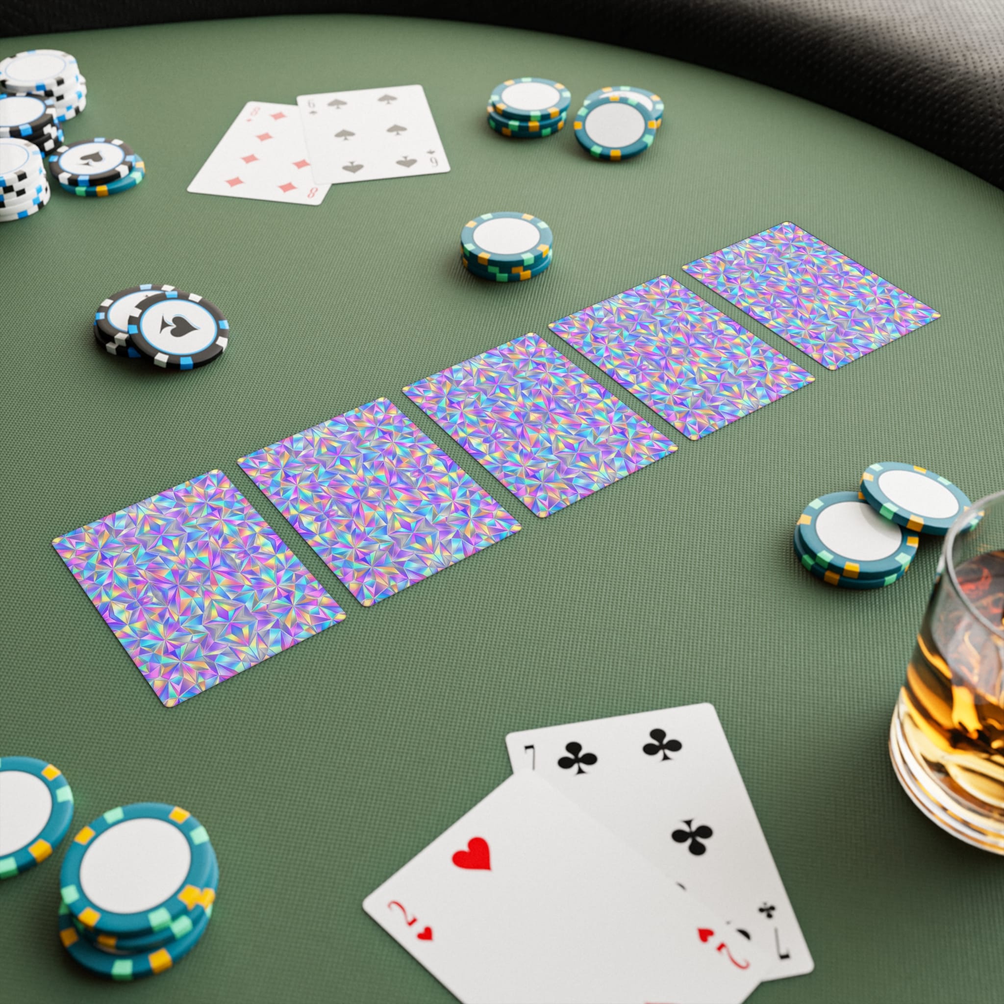 Holographic Iridescent Prism Poker Cards - Image 6