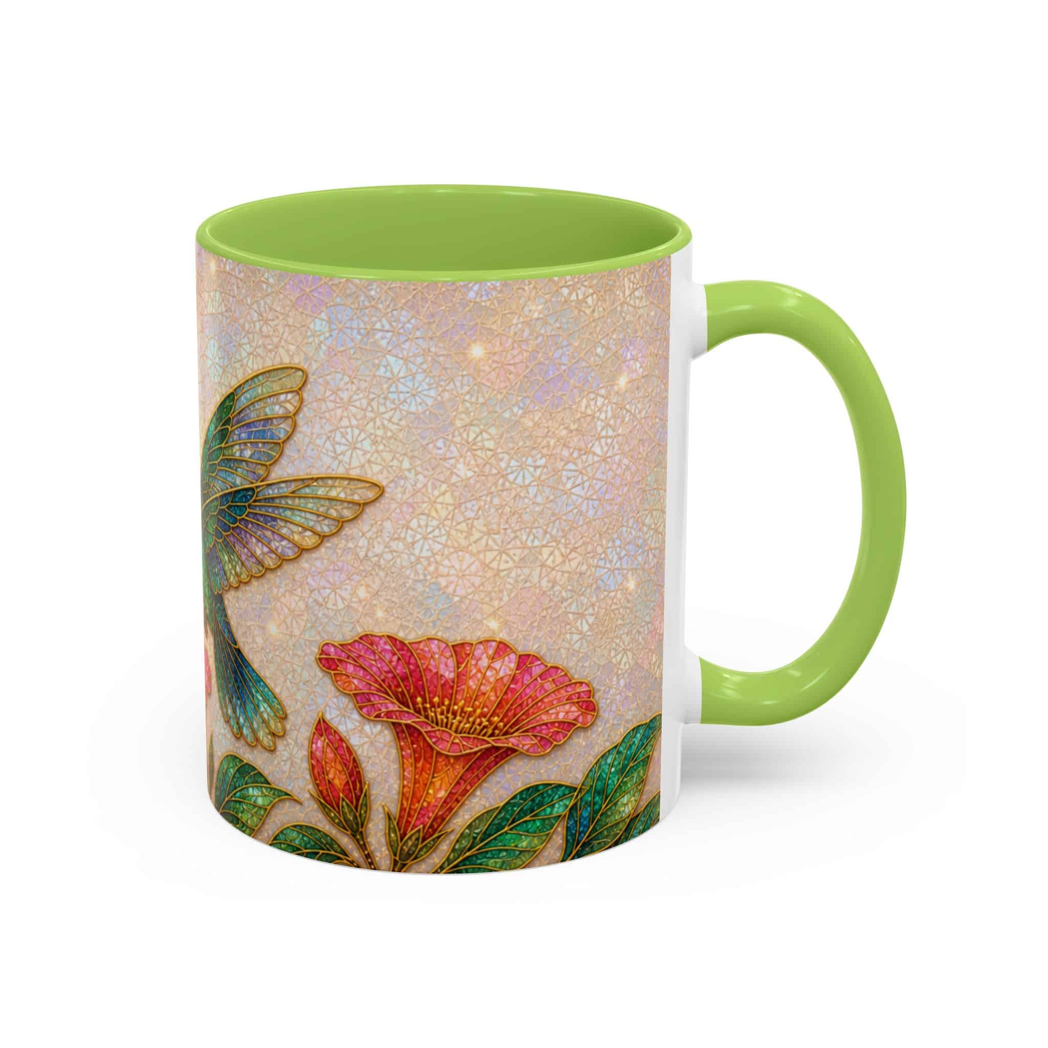 Hummingbird Floral Accent Coffee Mug – 11/15oz Ceramic - Image 92