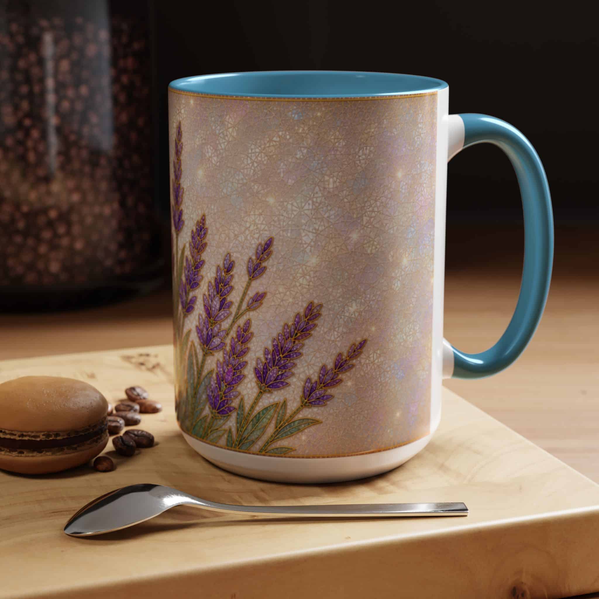 Lavender Field Accent Coffee Mug – Floral 11/15oz Ceramic Gift - Image 59
