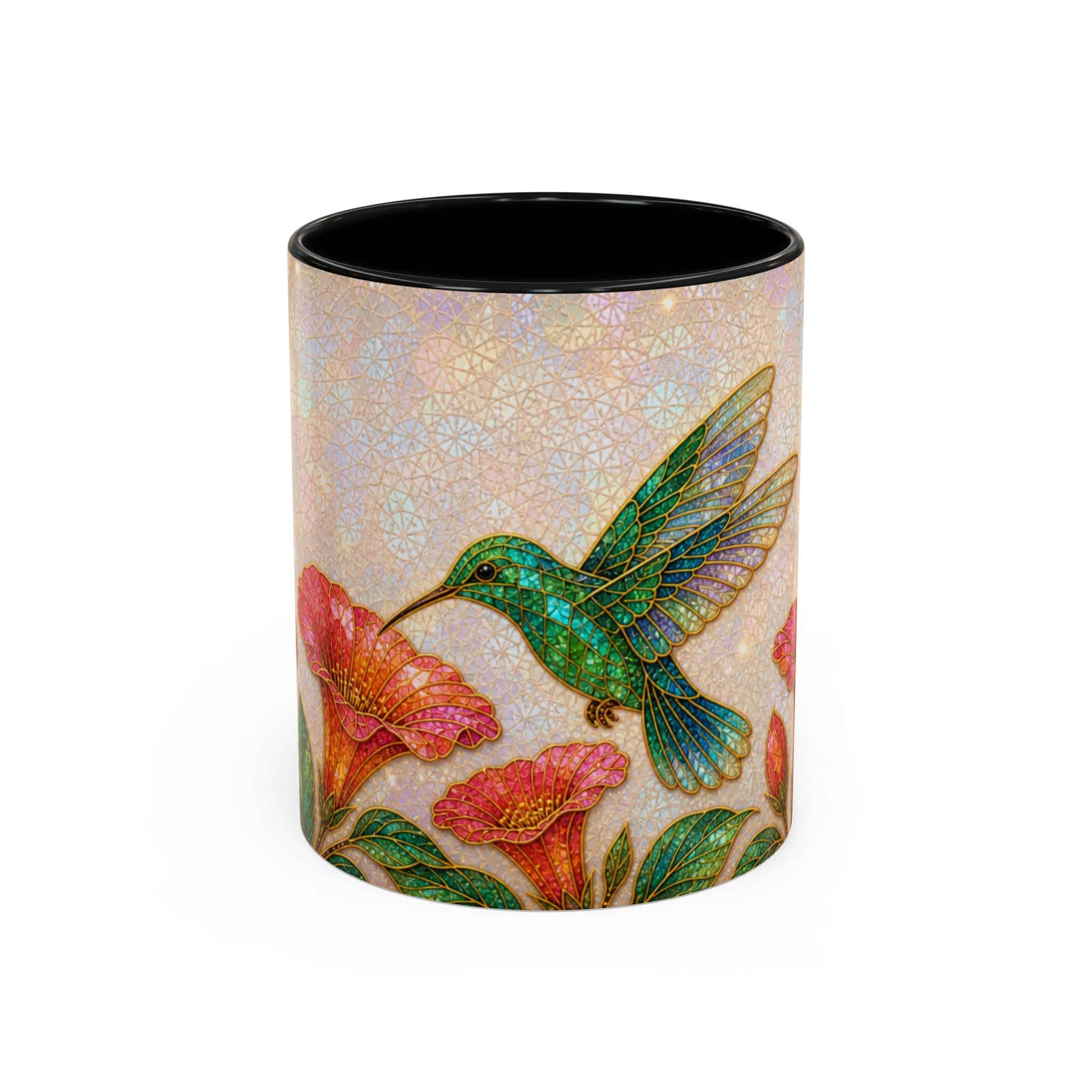 Hummingbird Floral Accent Coffee Mug – 11/15oz Ceramic - Image 7