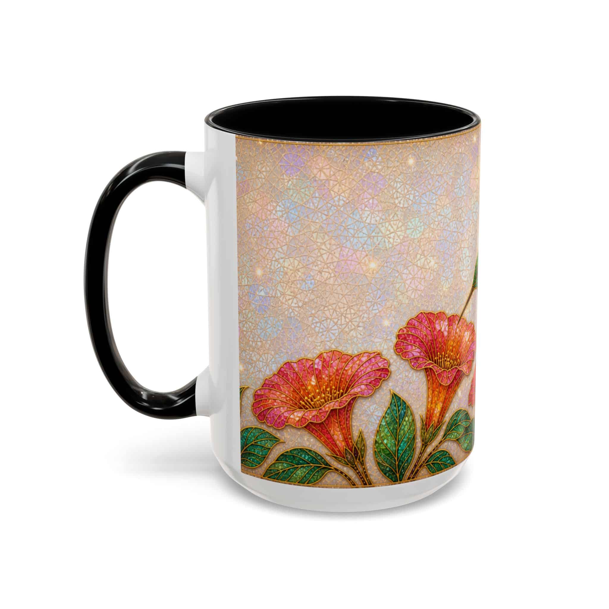 Hummingbird Floral Accent Coffee Mug – 11/15oz Ceramic - Image 33