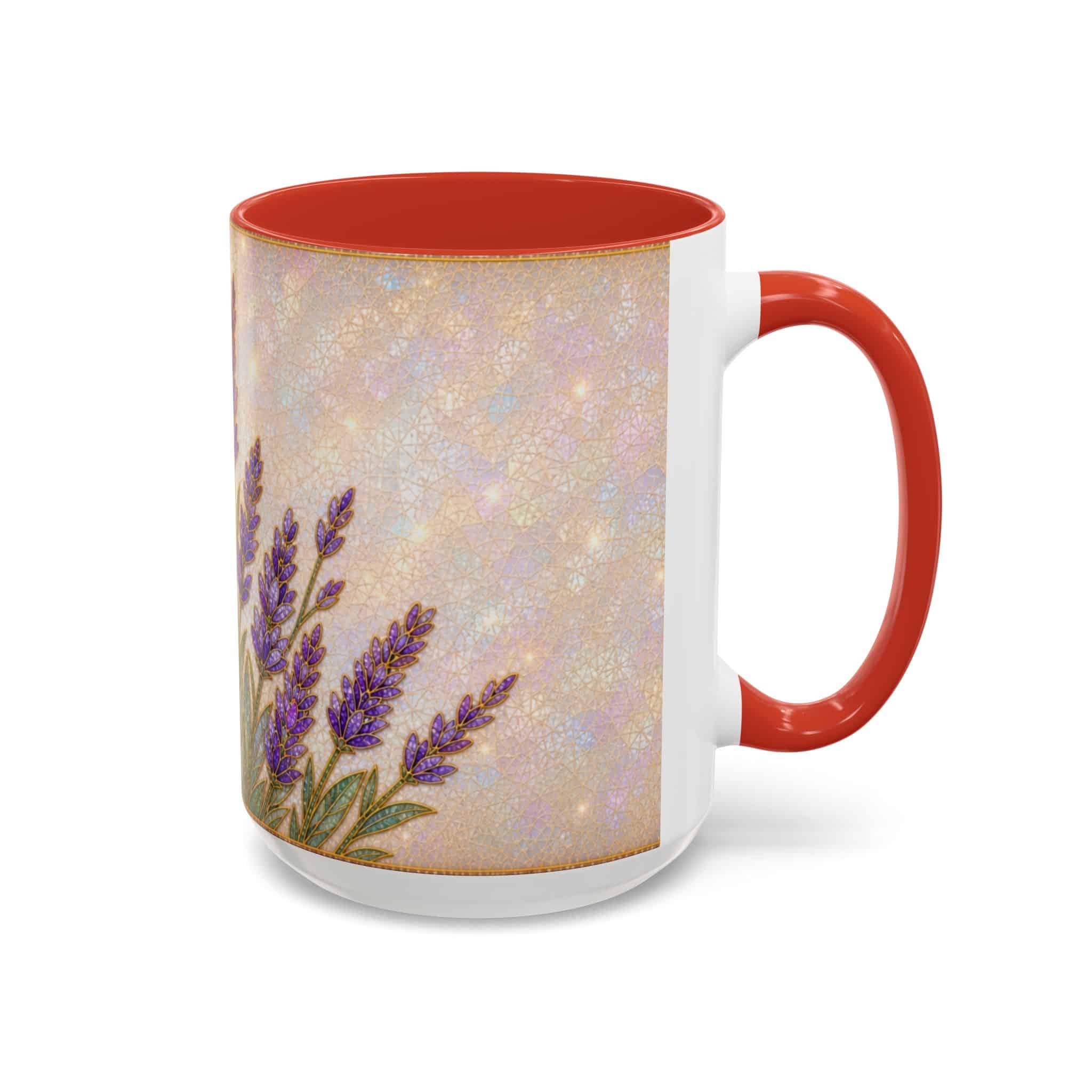 Lavender Field Accent Coffee Mug – Floral 11/15oz Ceramic Gift - Image 44
