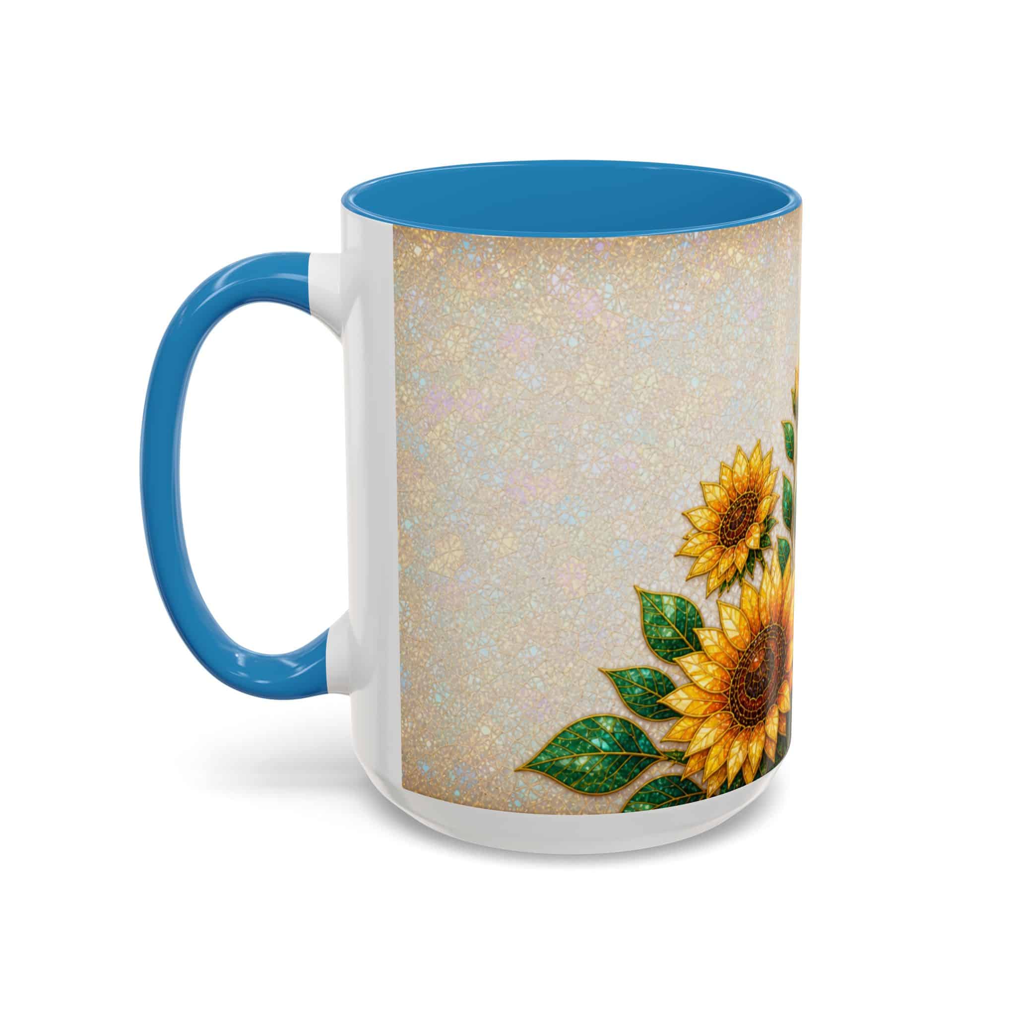 Sunflower Accent Coffee Mug – Floral Kitchen Gift (11/15 oz) - Image 117