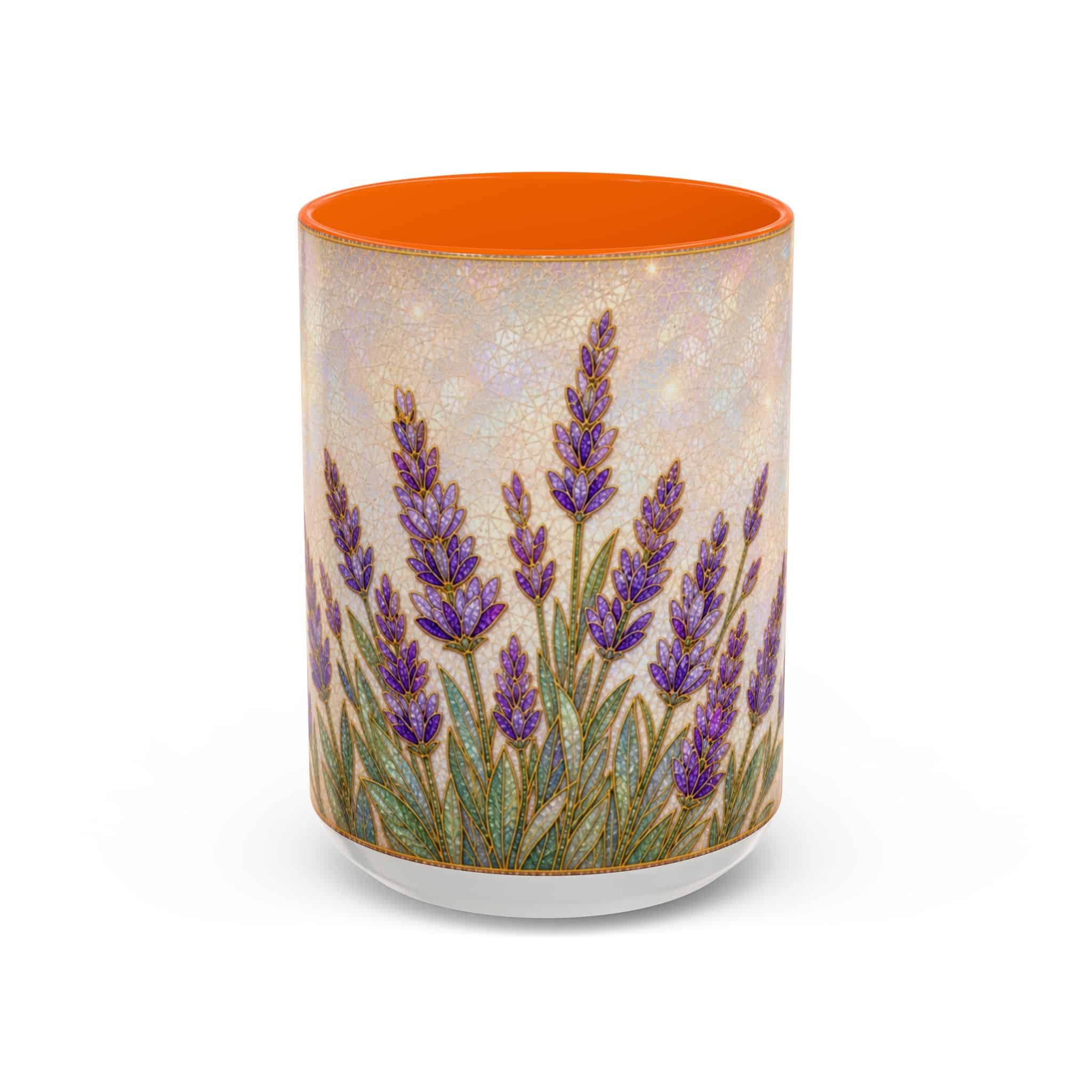 Lavender Field Accent Coffee Mug – Floral 11/15oz Ceramic Gift - Image 73