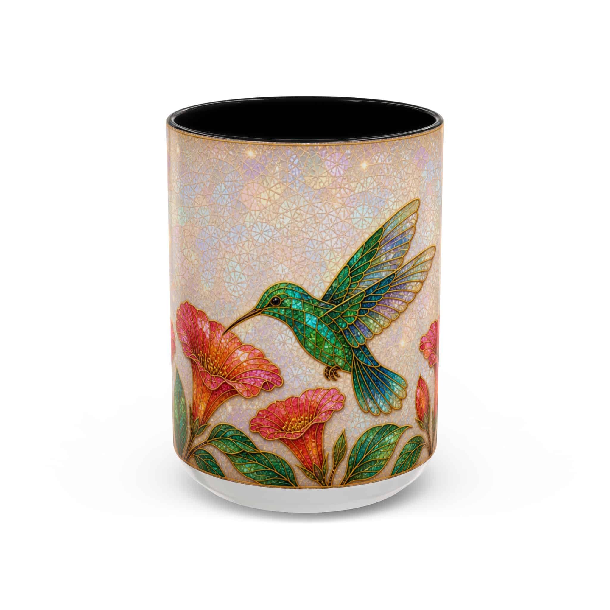 Hummingbird Floral Accent Coffee Mug – 11/15oz Ceramic - Image 31