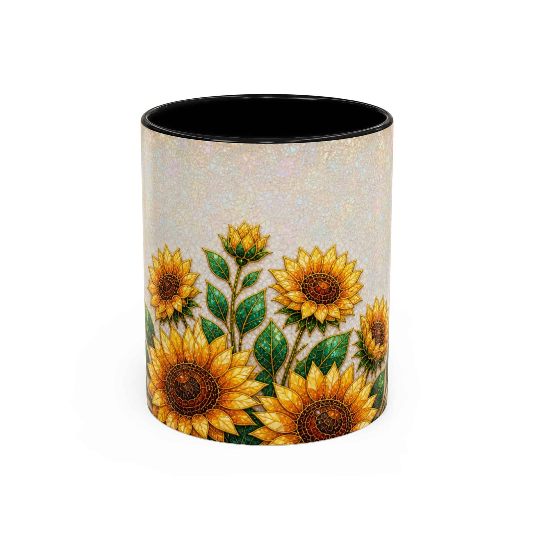 Sunflower Accent Coffee Mug – Floral Kitchen Gift (11/15 oz) - Image 7