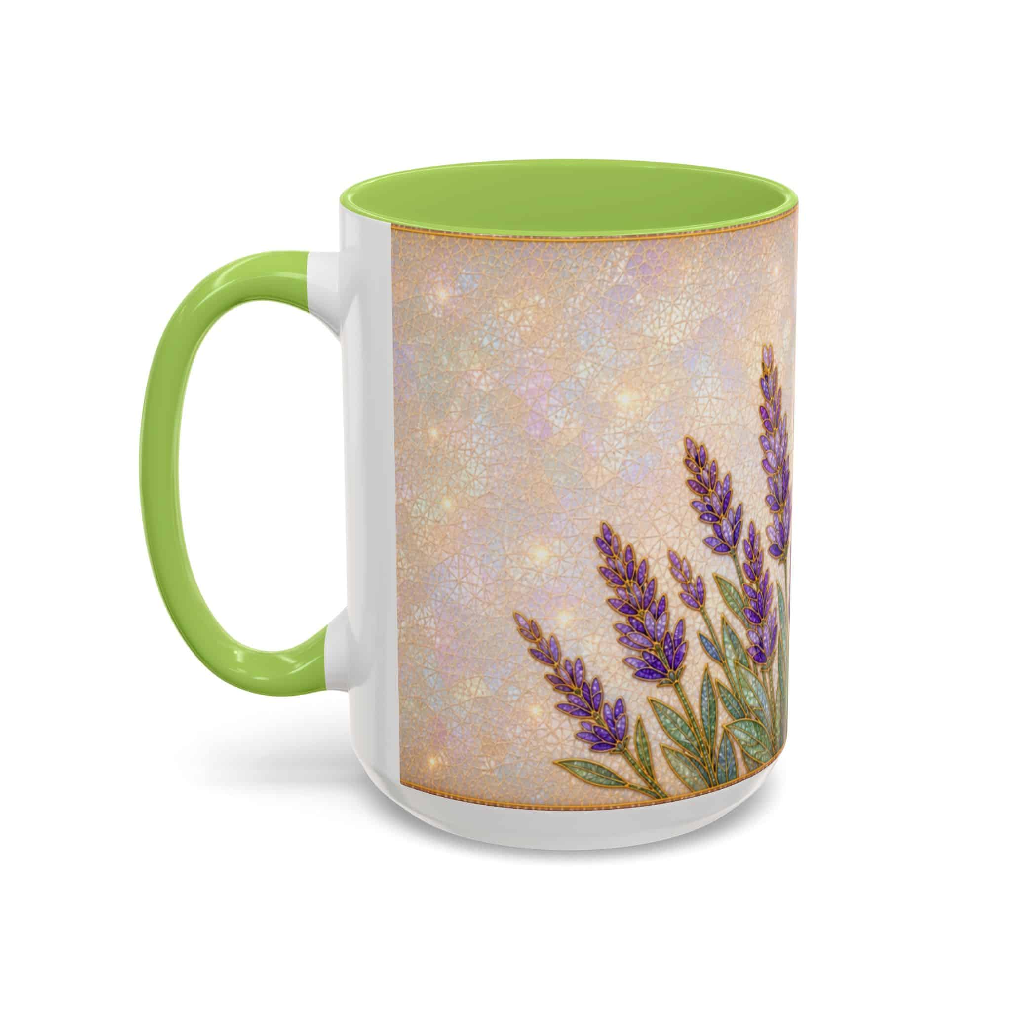 Lavender Field Accent Coffee Mug – Floral 11/15oz Ceramic Gift - Image 111