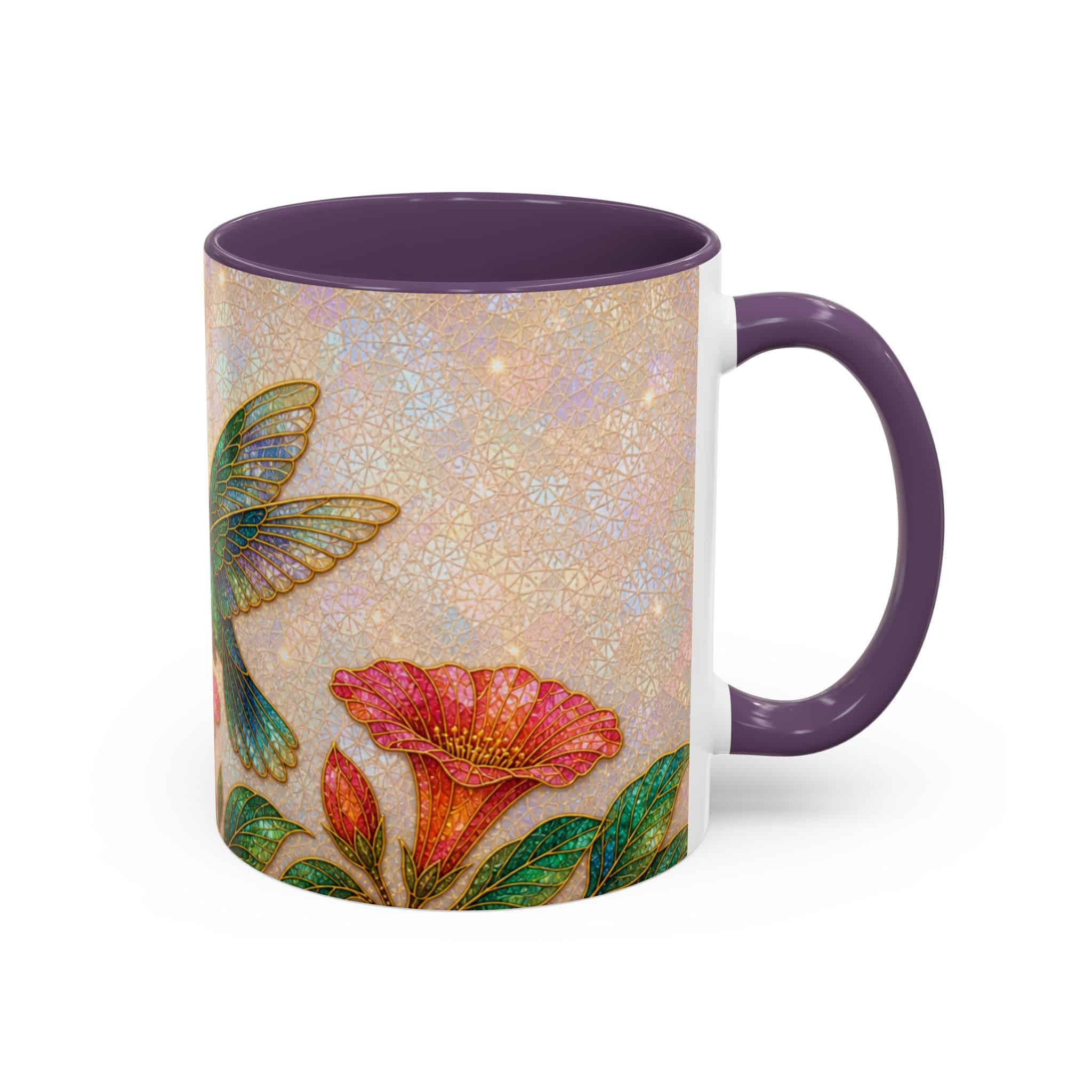 Hummingbird Floral Accent Coffee Mug – 11/15oz Ceramic - Image 98